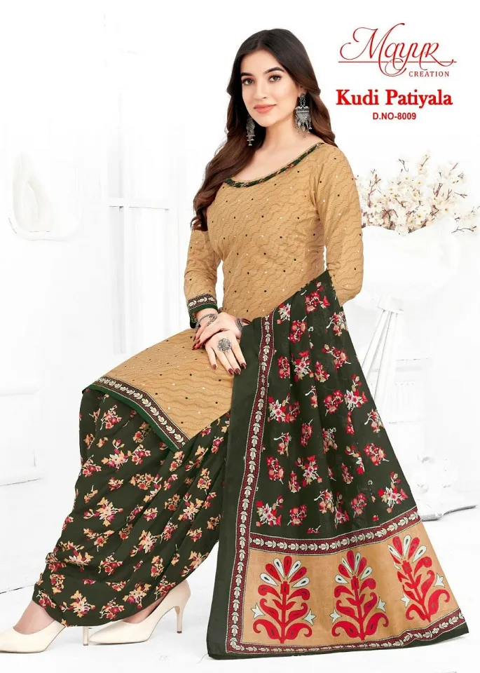 Mayur Kudi Patiyala Vol 8 Cotton Printed Patiala Salwar Suit Dailywear Wholesaler - Image 8