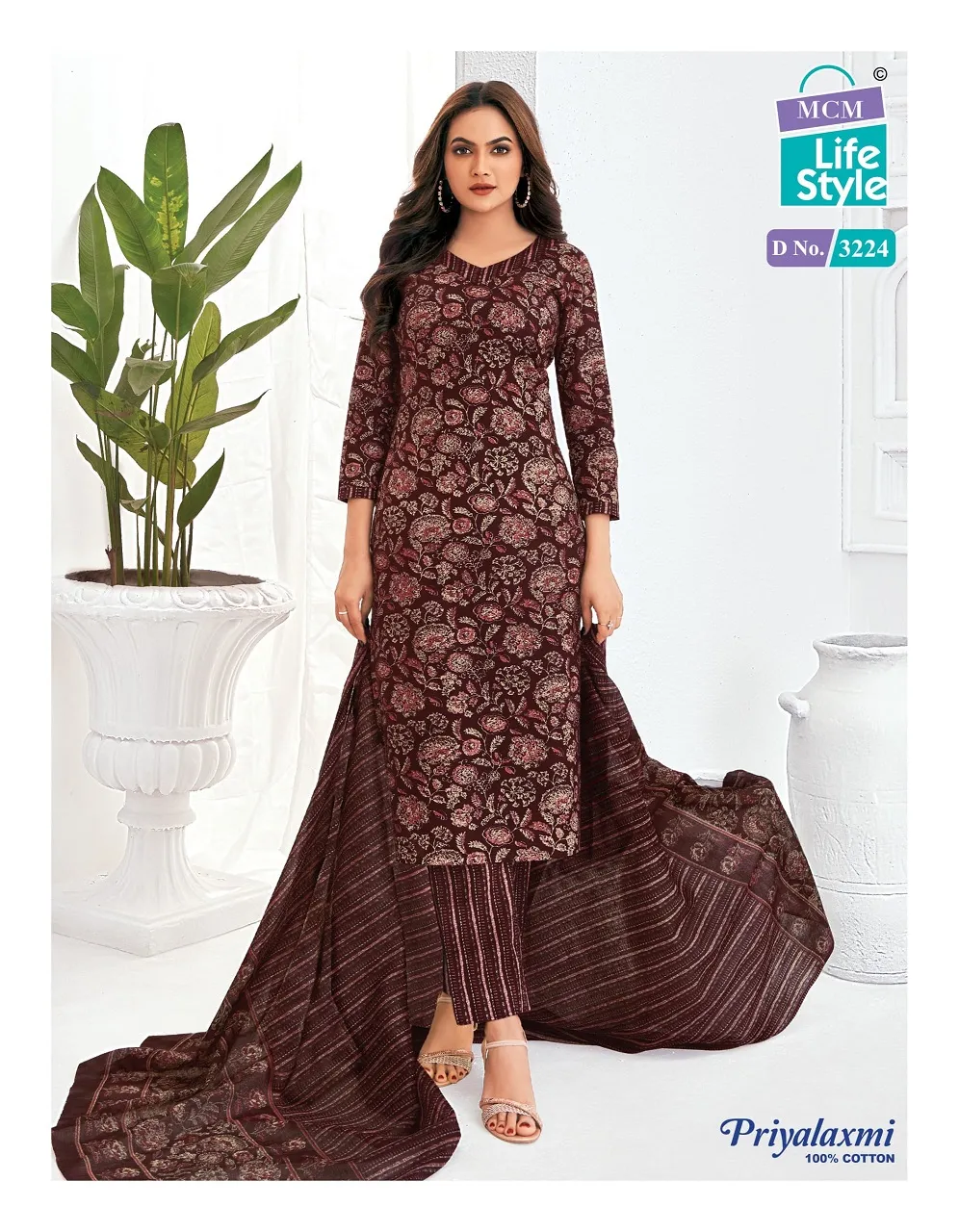 Cotton Printed Straight Salwar Suit MCM Priya Laxmi Vol 32 Catalogue Wholesaler - Image 18