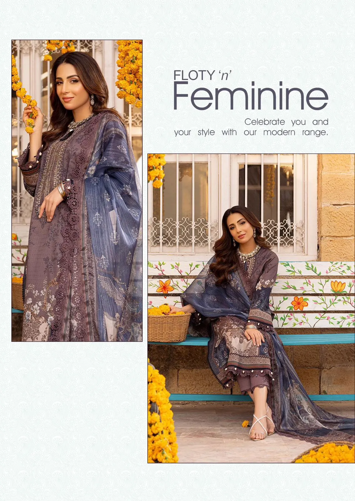 Soft Cotton Karachi Printed Pakistani Salwar Suit Nafisa Andaaz Vol 07 Supplier - Image 2