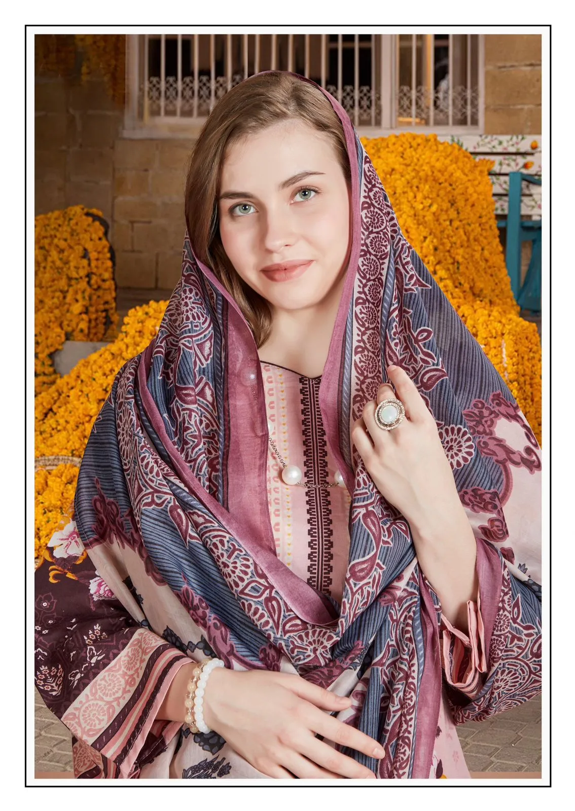Soft Cotton Karachi Printed Pakistani Salwar Suit Nafisa Andaaz Vol 07 Supplier - Image 8