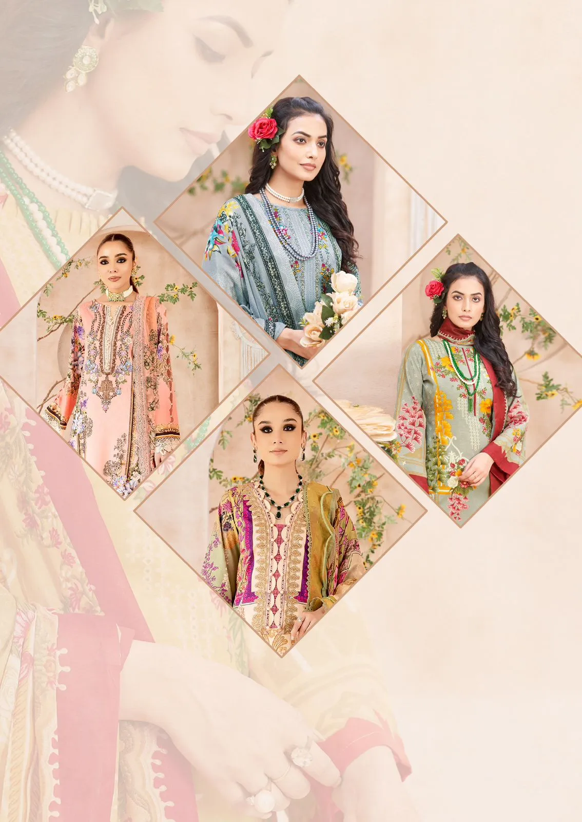 Nafisa Mahera Vol 07 Pakistani Print Cotton Unstitched Salwar Suit Wholesaler Ramzan Eid Fashion - Image 5