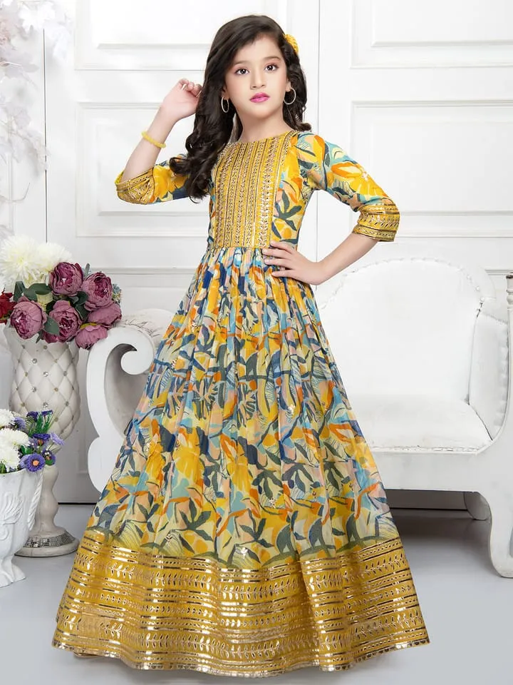 Party Wear Designer Kids Gown