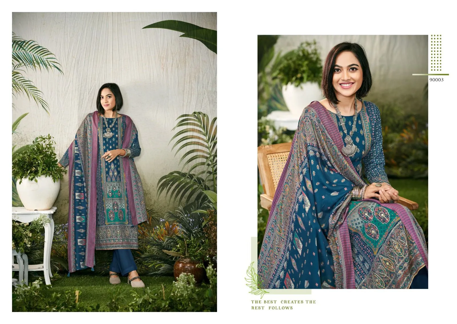 Pure Pashmina Handwork Suit Winter Wear Suit Nishant Fashion Jhalak Vol-2 - Image 3