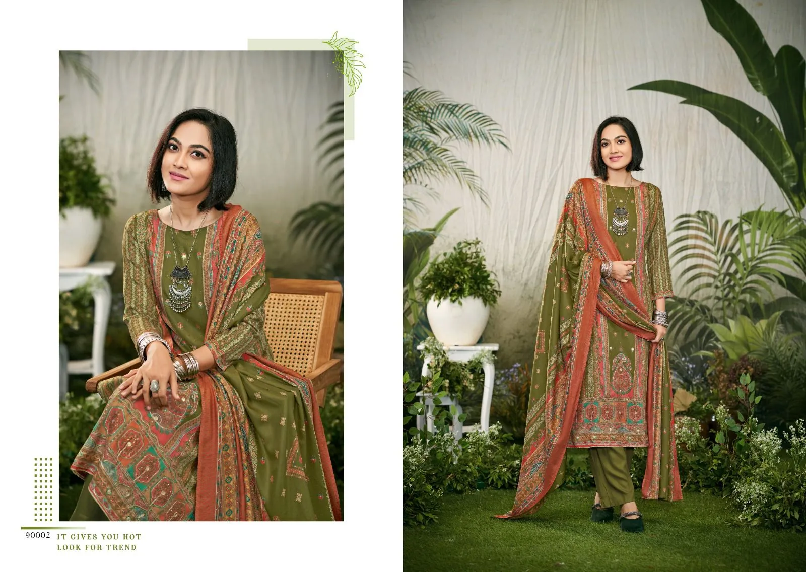 Pure Pashmina Handwork Suit Winter Wear Suit Nishant Fashion Jhalak Vol-2 - Image 4