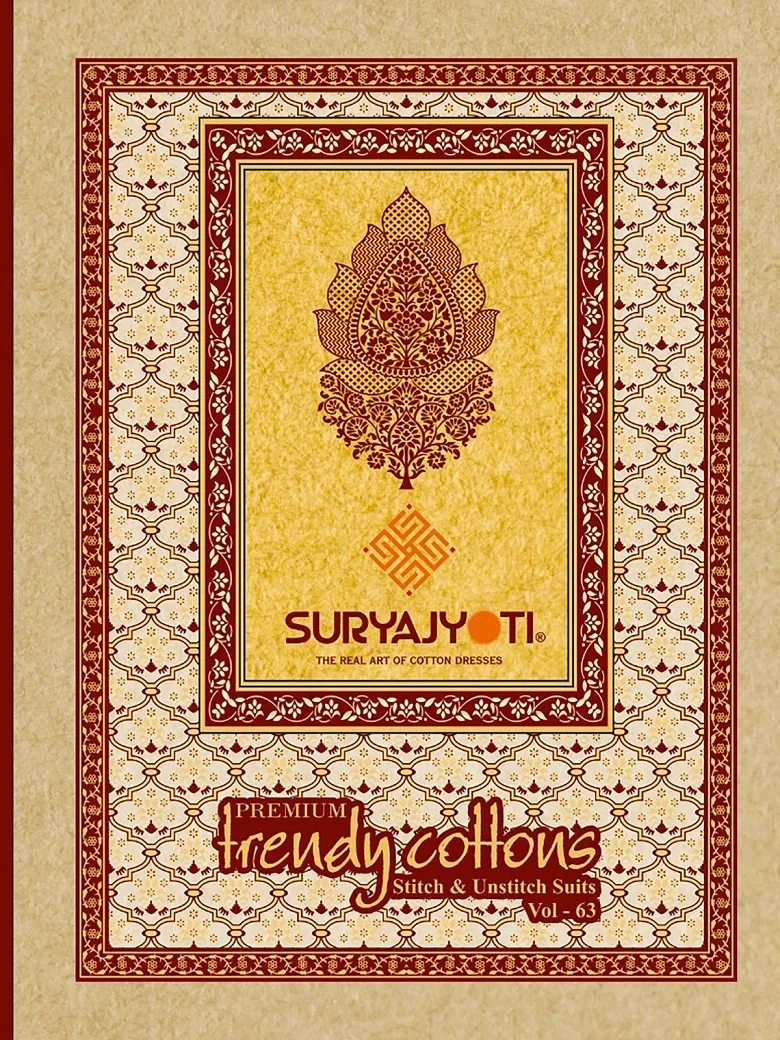 Suryajyoti Trendy Vol 63 Big Size Straight Cotton Printed Salwar Suit Wholesale Catalogue Supplier
