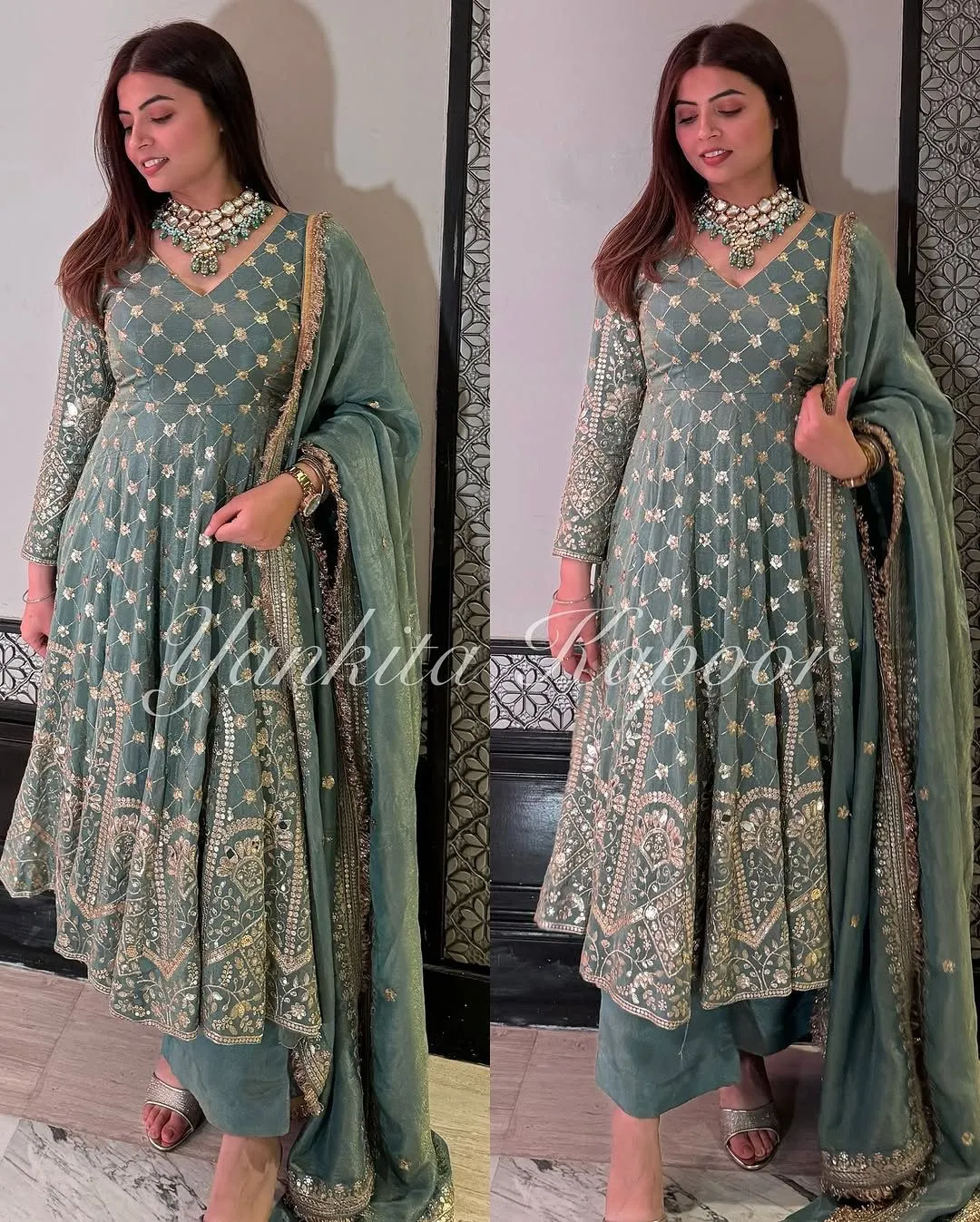 Yankita Kapoor Inspired Designer Anarkali Ethnic Suit Designer Bollywood Salwar Suit