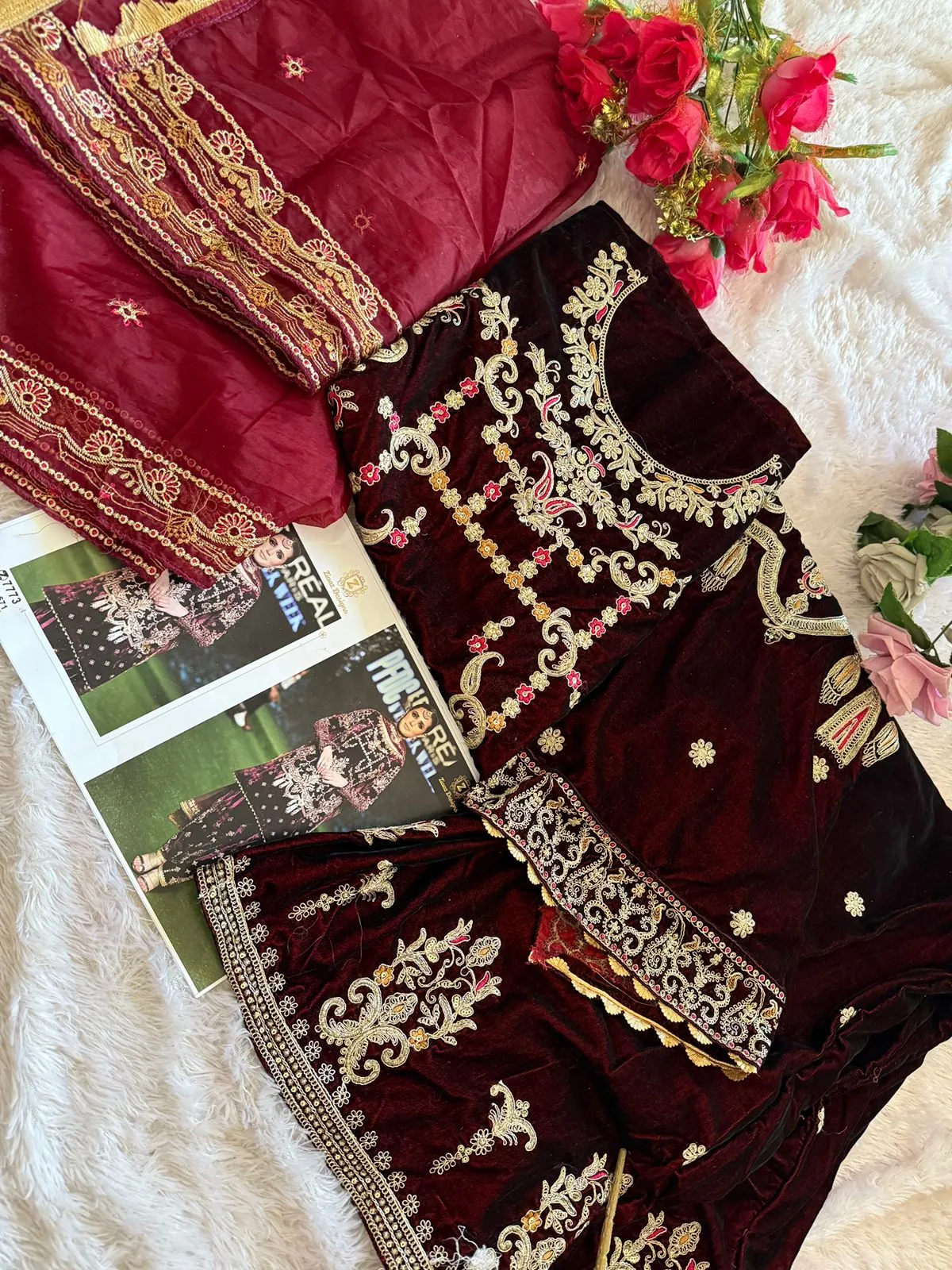 Ziaaz Designs 671 Stylish New Pakistani Salwar Suit Wholesale Seller - Image 3