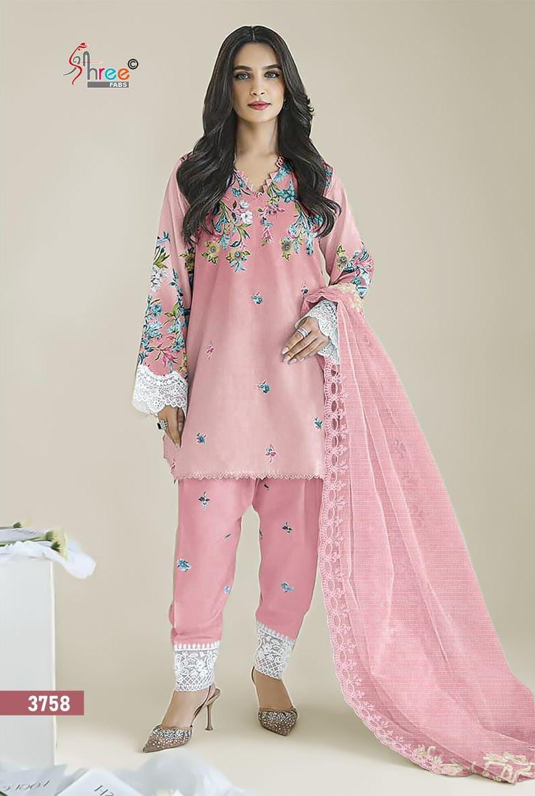Shree Fabs Zara Shahjahan Lawn Edition2025 Printed Cotton Pakistani Style Salwar Suit For Eid