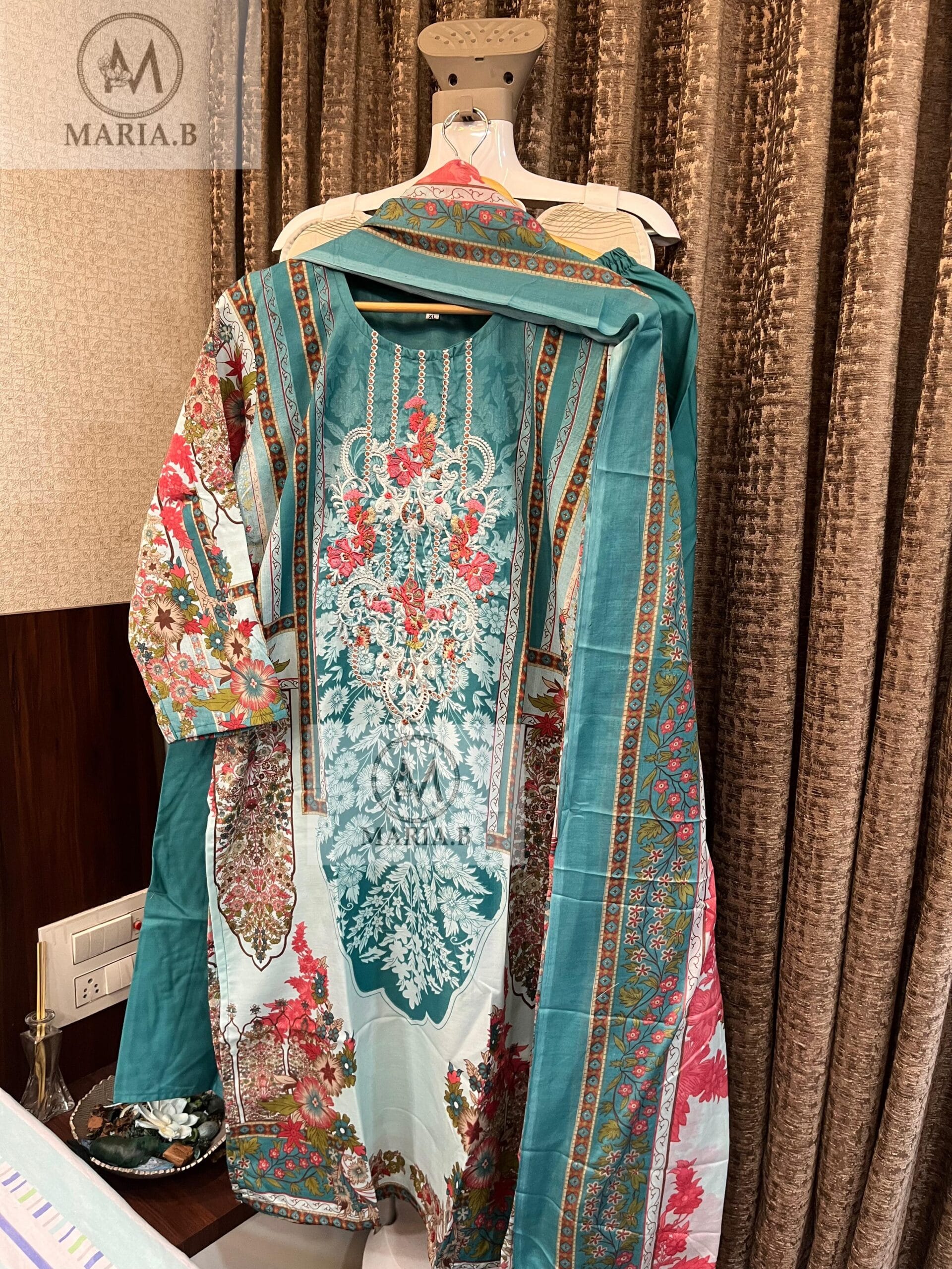 Maria b Stitch Vol15 Pakistani Stitched Cotton Suits - Image 3