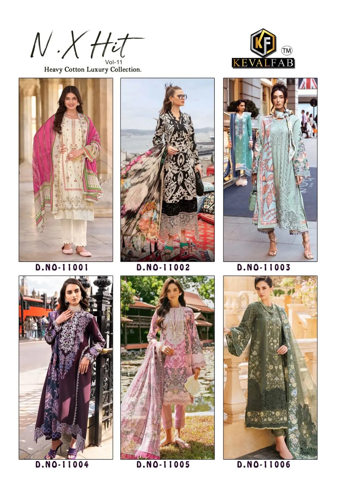 K kasha nx Hit Vol-11 Wholesale Pakistani Printed Cotton Dress Materials