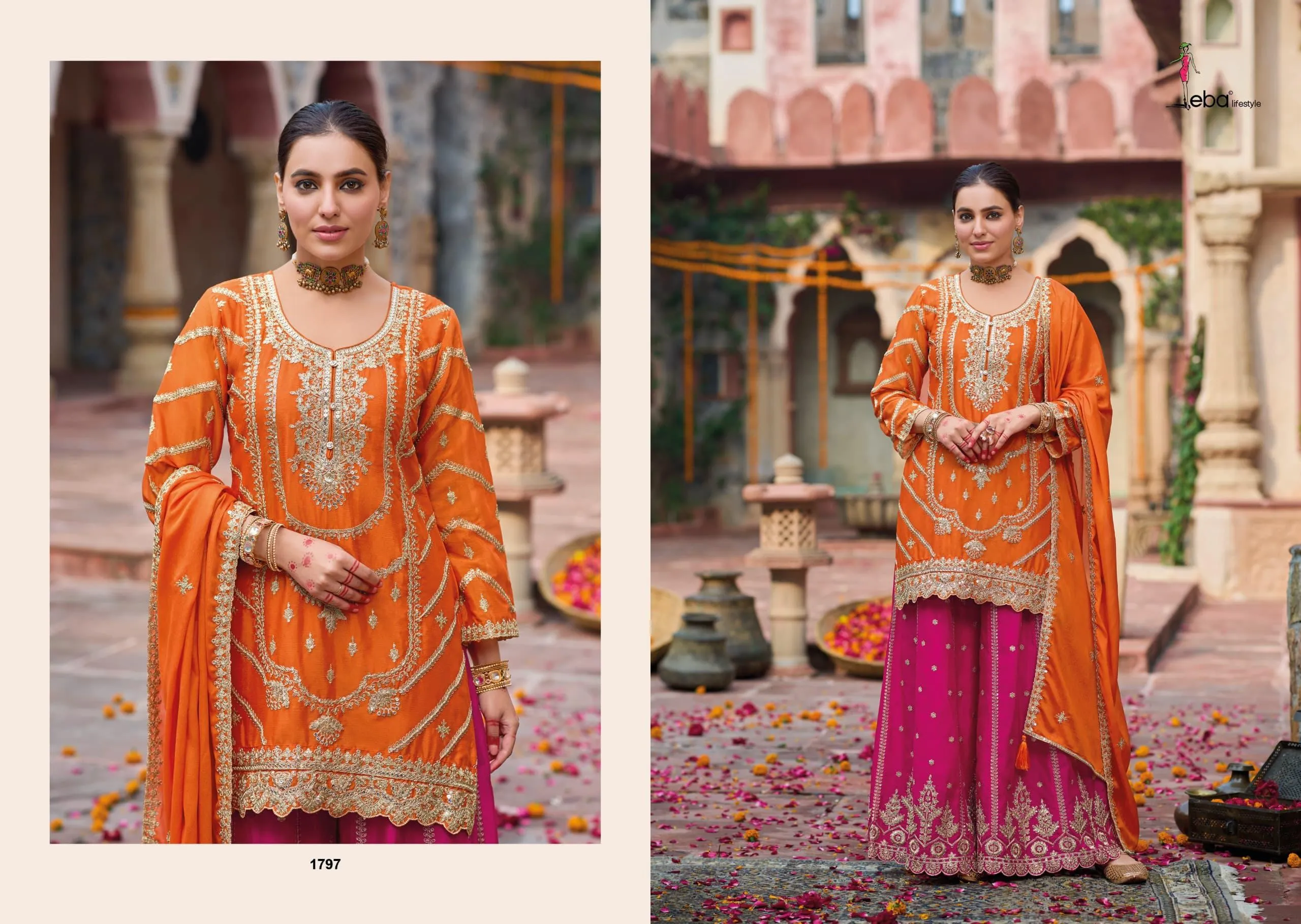 Kanak By Eba Stylish Pakistani Sahara Suit Eid Wear Design - Image 4