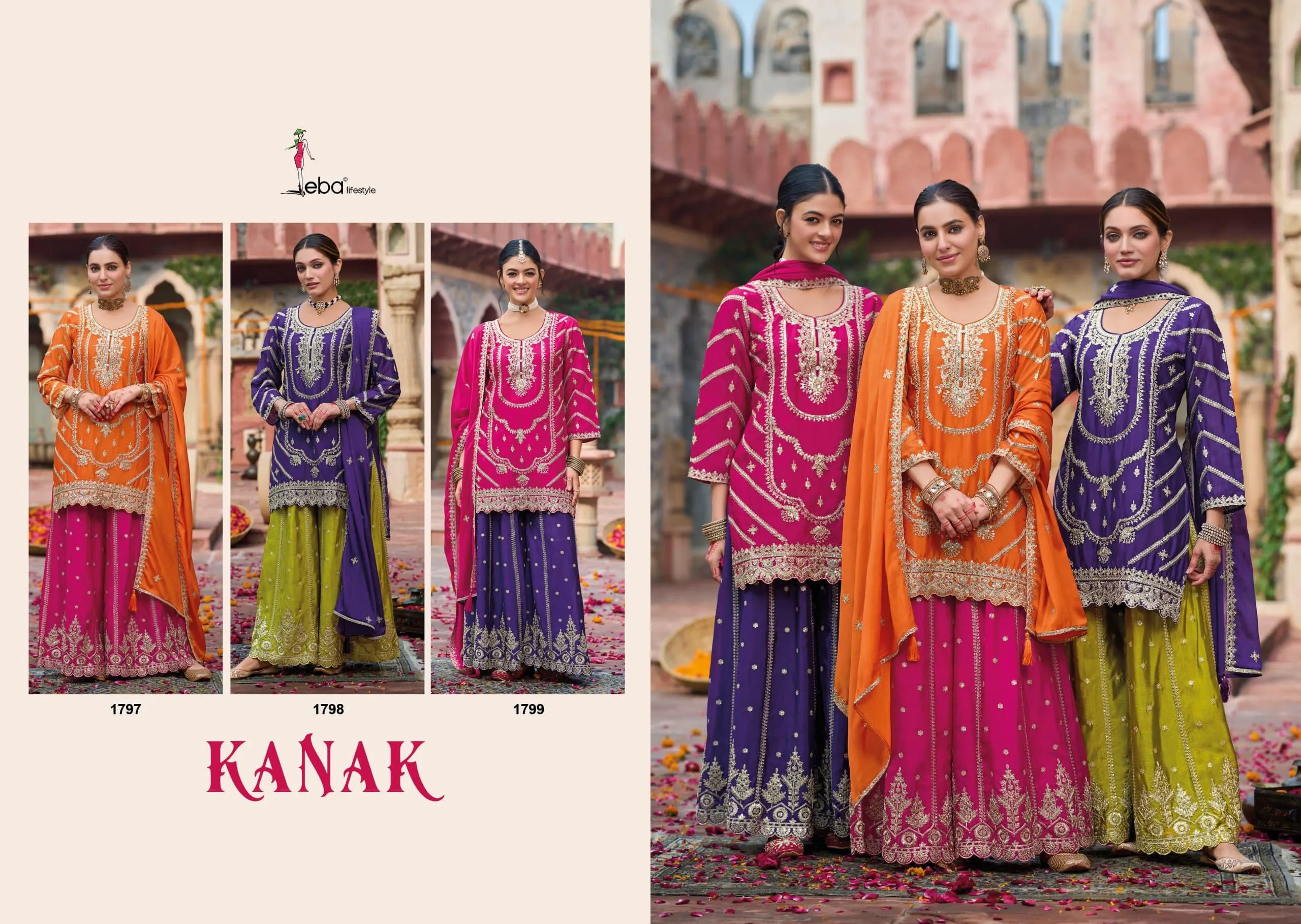 Kanak By Eba Stylish Pakistani Sahara Suit Eid Wear Design - Image 5