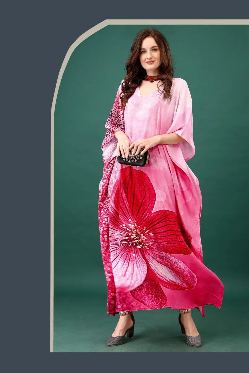 Luxury And Stylish Digital Printed Silk Kaftans Vol 12 By Jelite