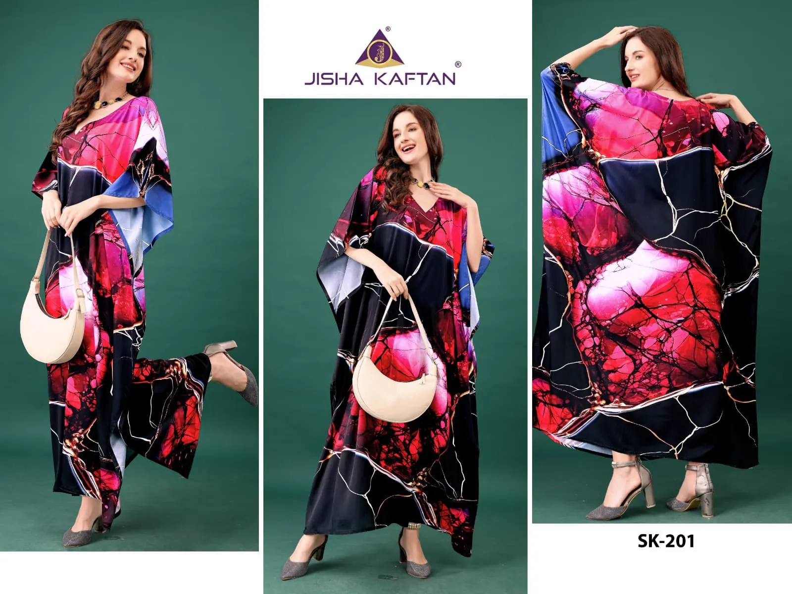 Luxury And Stylish Digital Printed Silk Kaftans Vol 12 By Jelite - Image 8