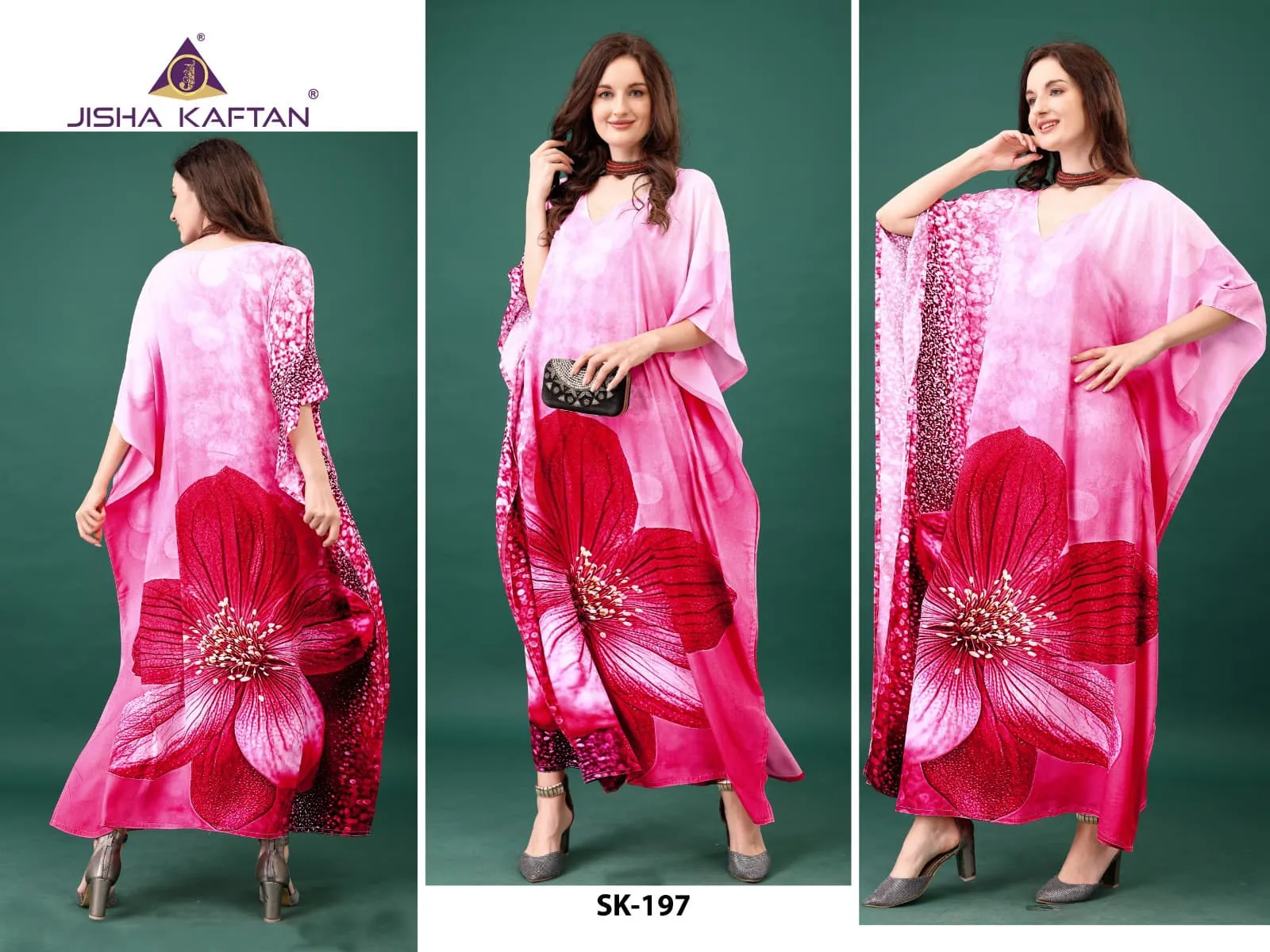 Luxury And Stylish Digital Printed Silk Kaftans Vol 12 By Jelite - Image 9