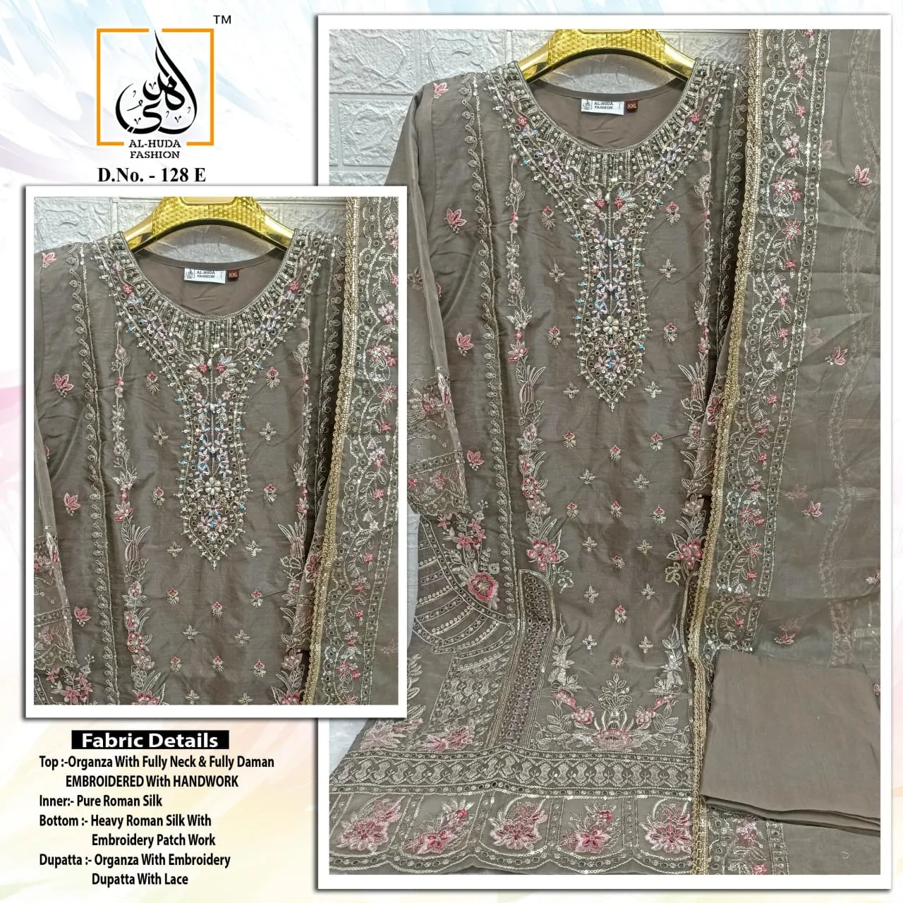 Luxury Preet Collection Designer Pakistani Stitched Salwar Suit Al Huda Fashion
