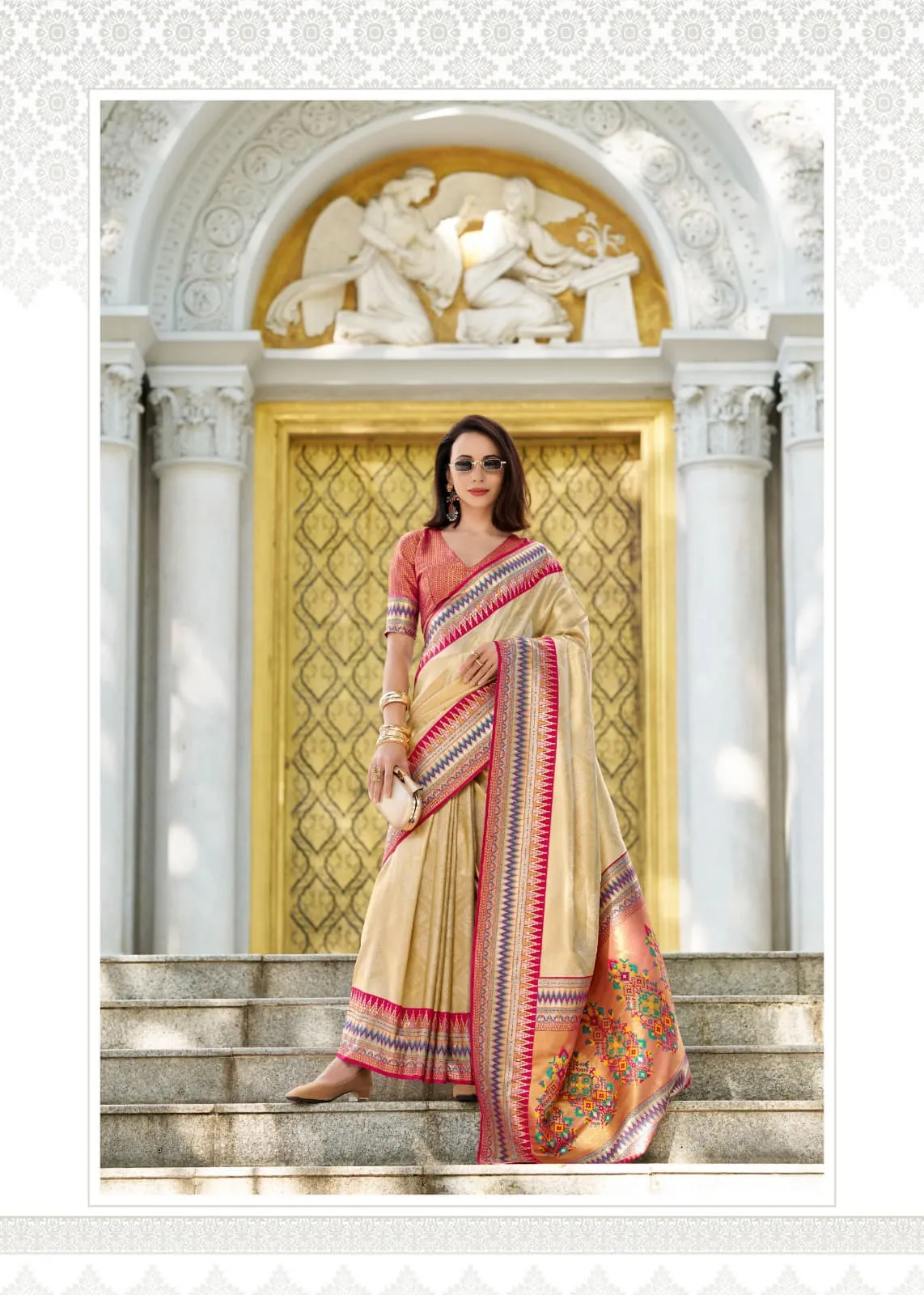 Rajmata By Rajpath Fabrics Tissue Silk Wedding Saree Wholesale - Image 9