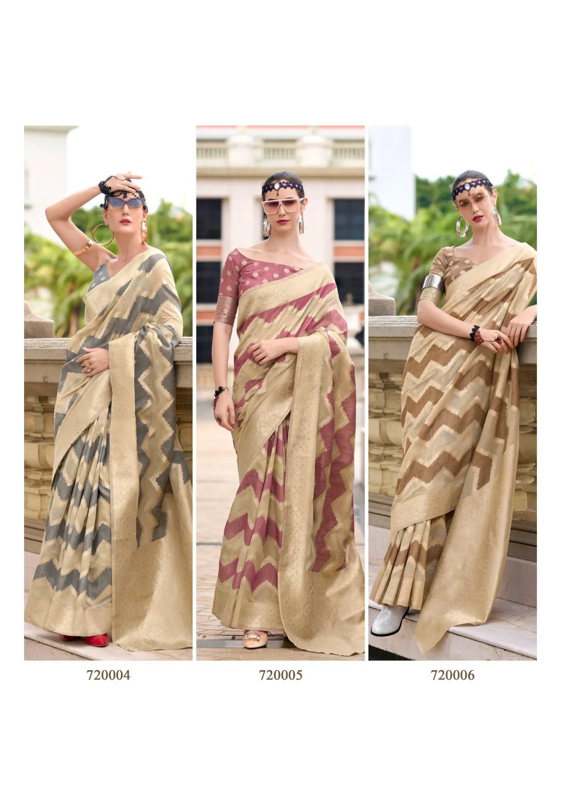 Rajpath Fabric renault Silk Cotton Linen Fancy Saree - Image 4