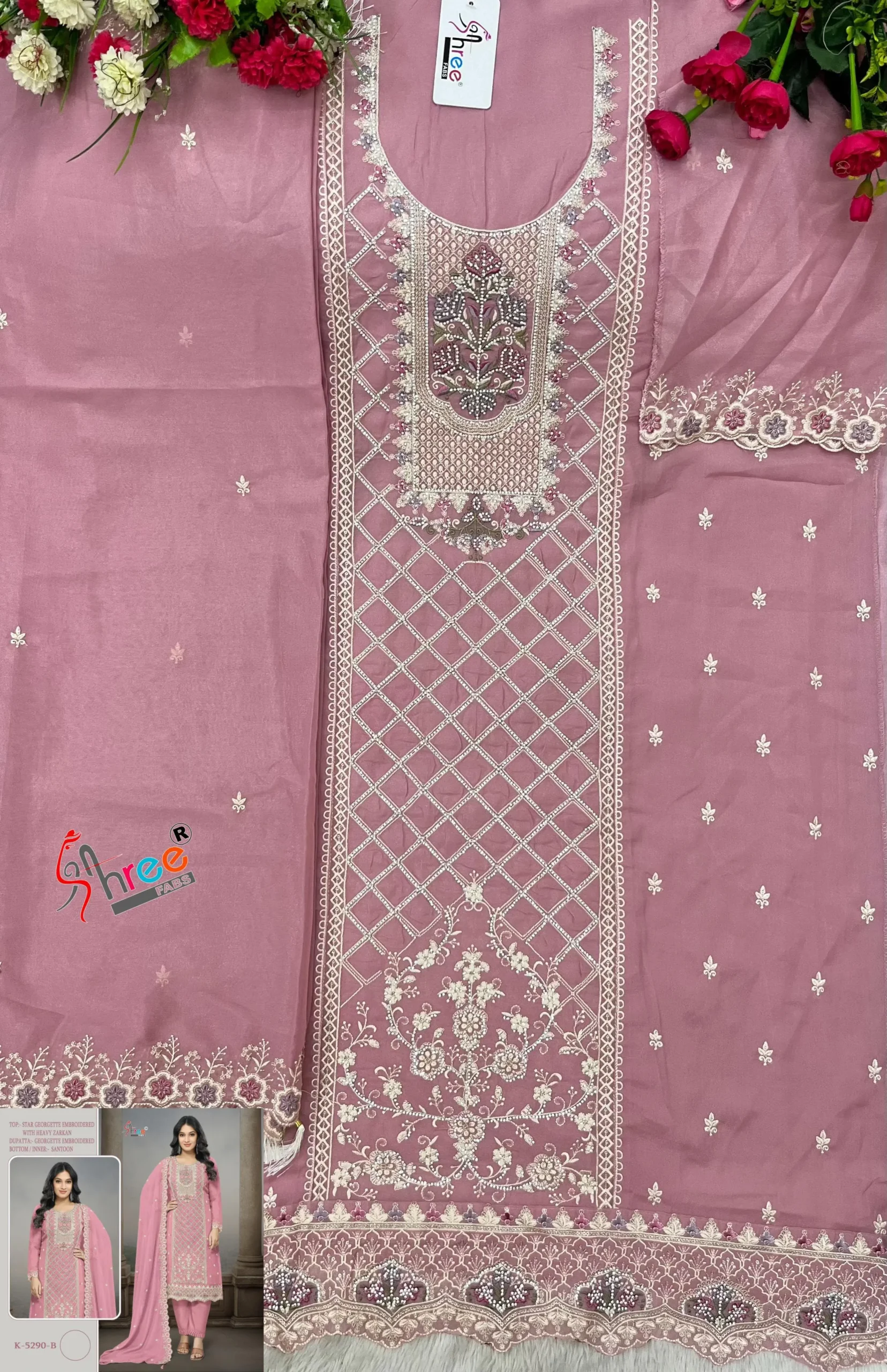 Shree Fabs K5290 Designer Pakistani Straight Salwar Suit Wholesale Supplier - Image 2