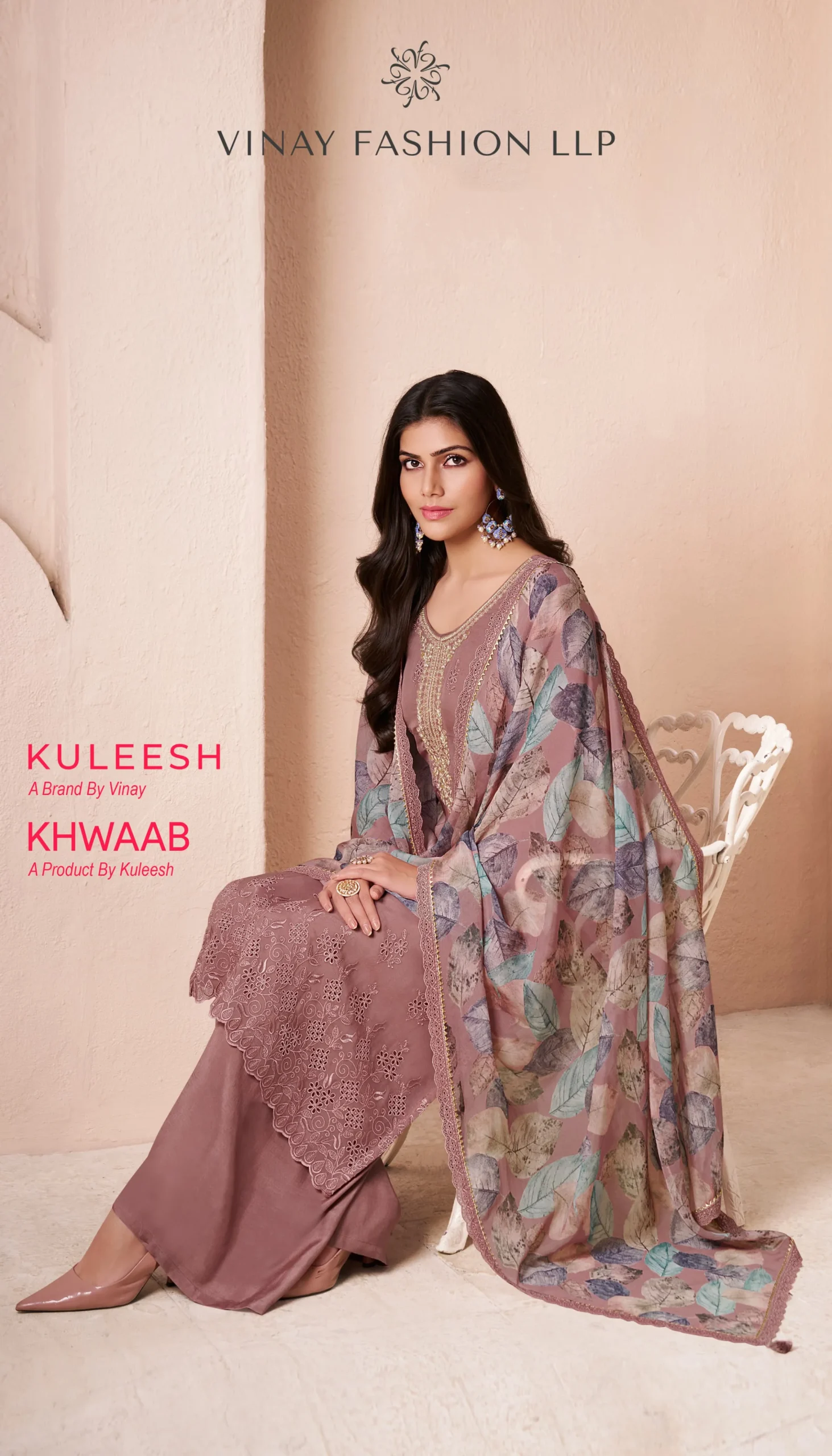 Vinay Fashion Kuleesh Khwaab Catalog Wholesale Organza Suit For Ramzan Eid