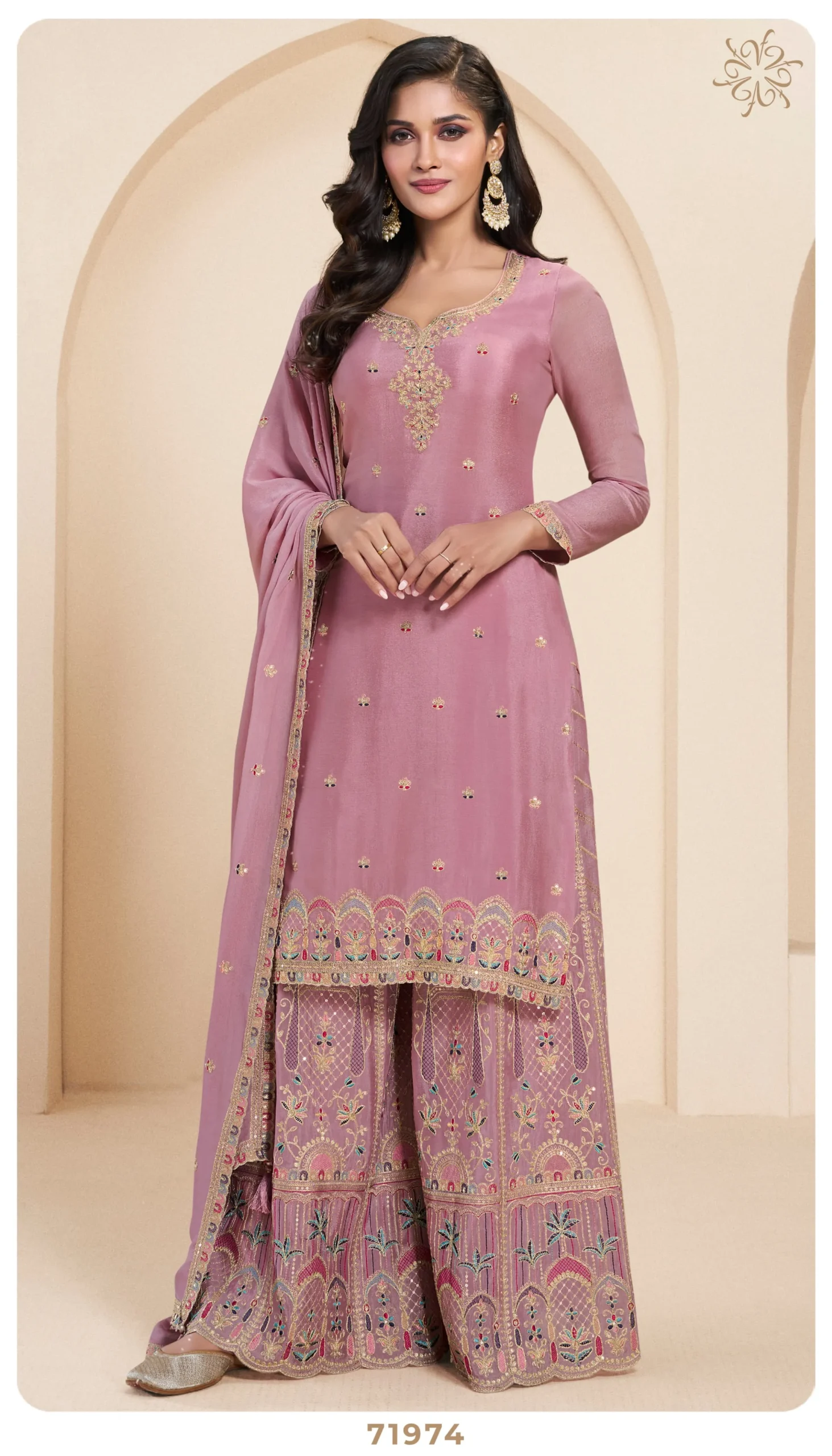 Vinay Fashion Sundari Catalog Wholesale Sharara Salwar Suit With Heavy Embroidery - Image 4