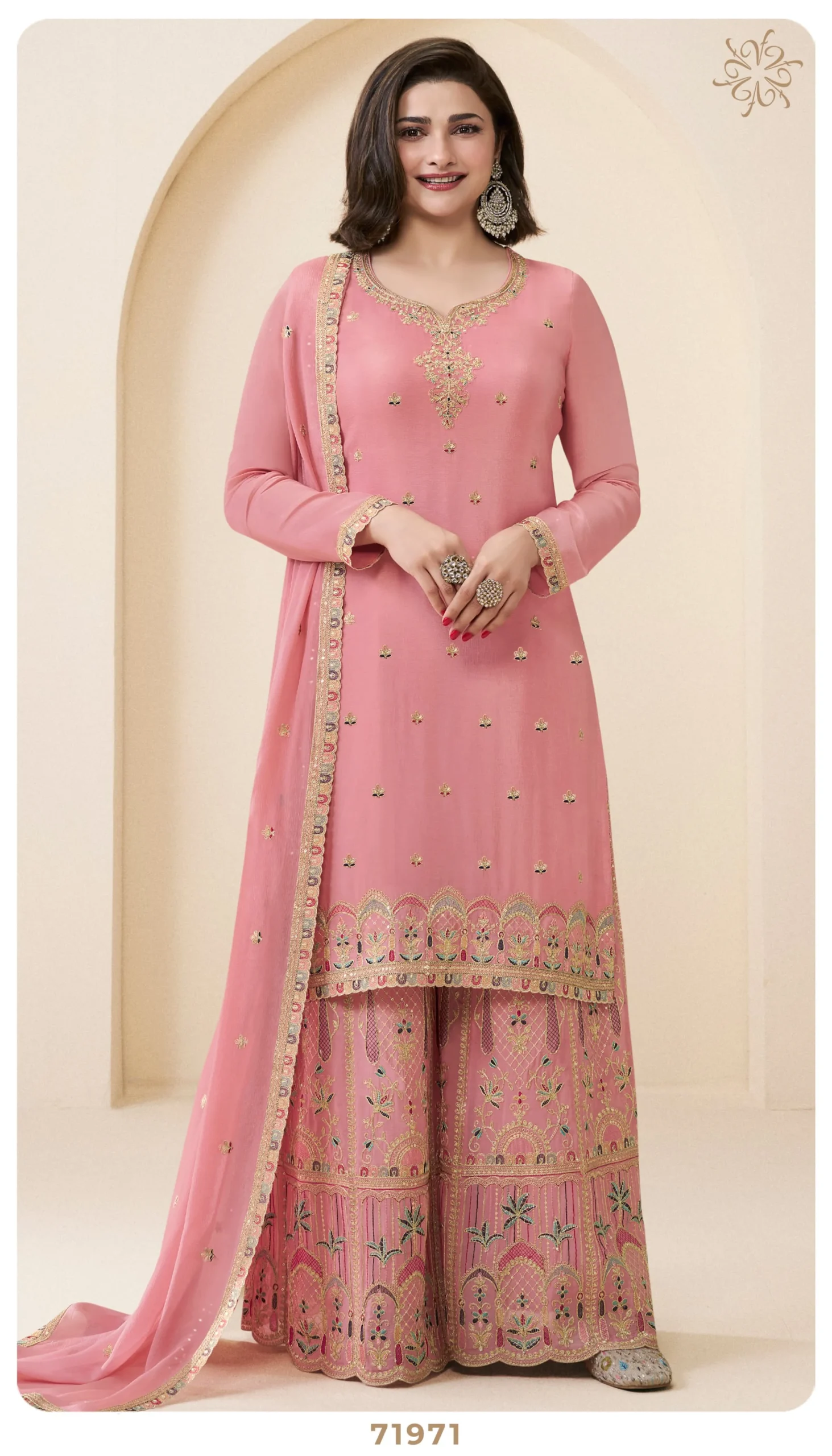 Vinay Fashion Sundari Catalog Wholesale Sharara Salwar Suit With Heavy Embroidery - Image 6