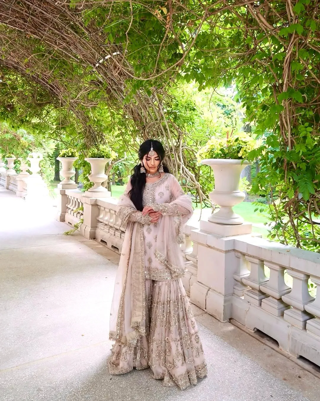 Baby Pink Color Pakistani Sharara Suit