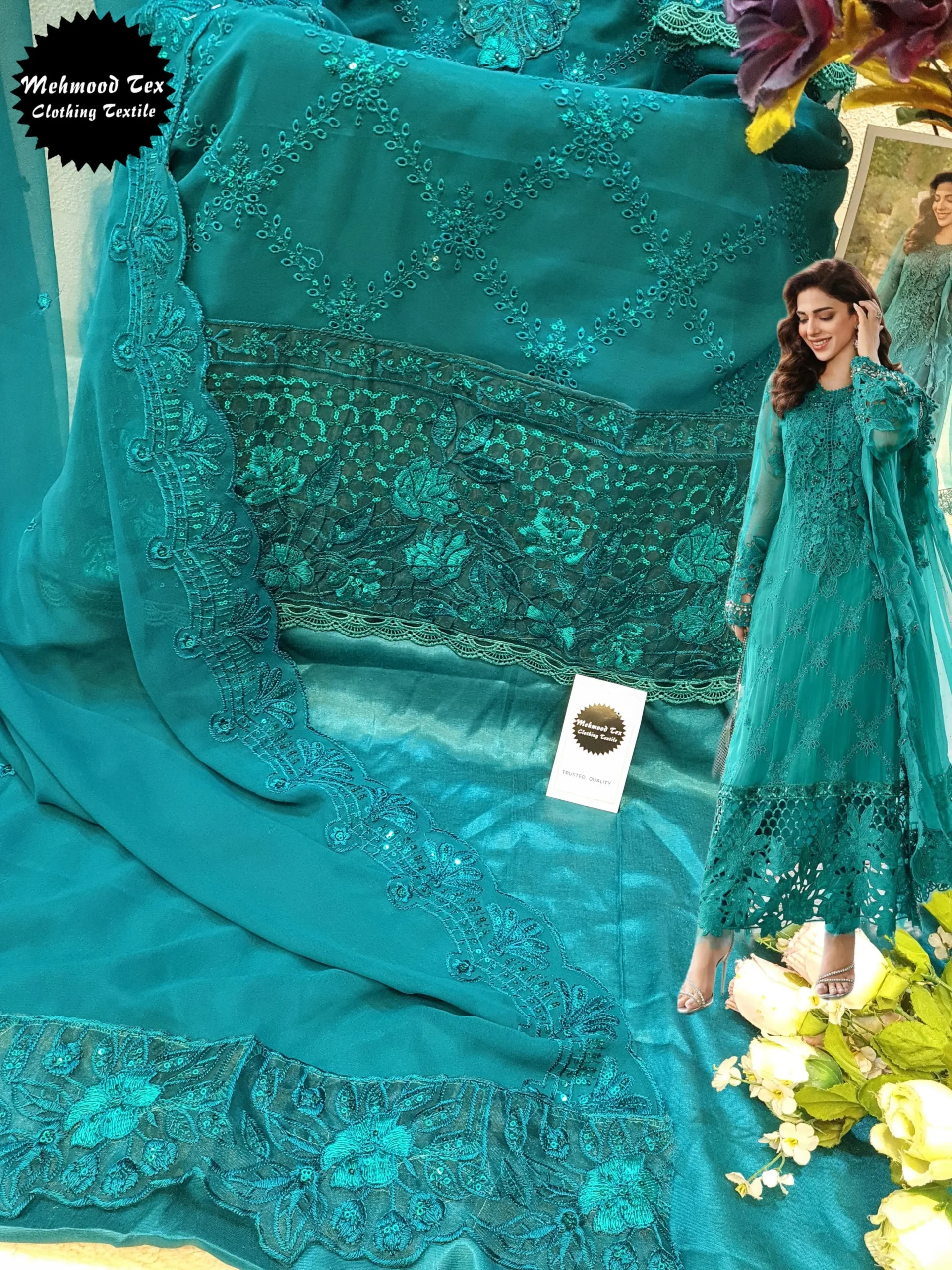 Georgette Pakistani Suit Under 2000 - Image 2