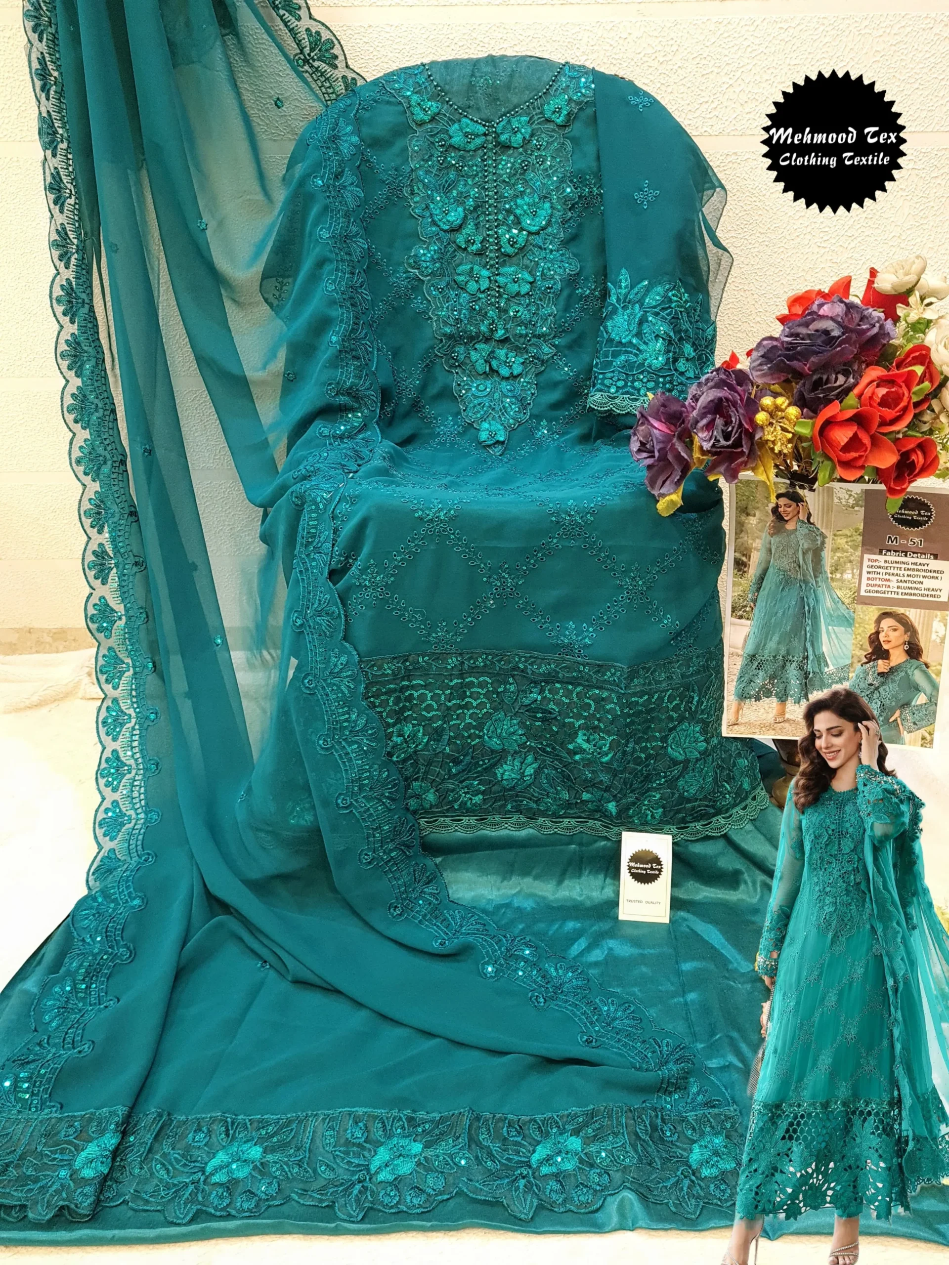 Georgette Pakistani Suit Under 2000 - Image 4