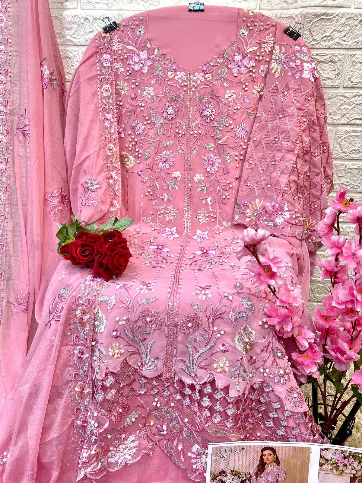 Georgette Salwar Suit For Eid - Image 3