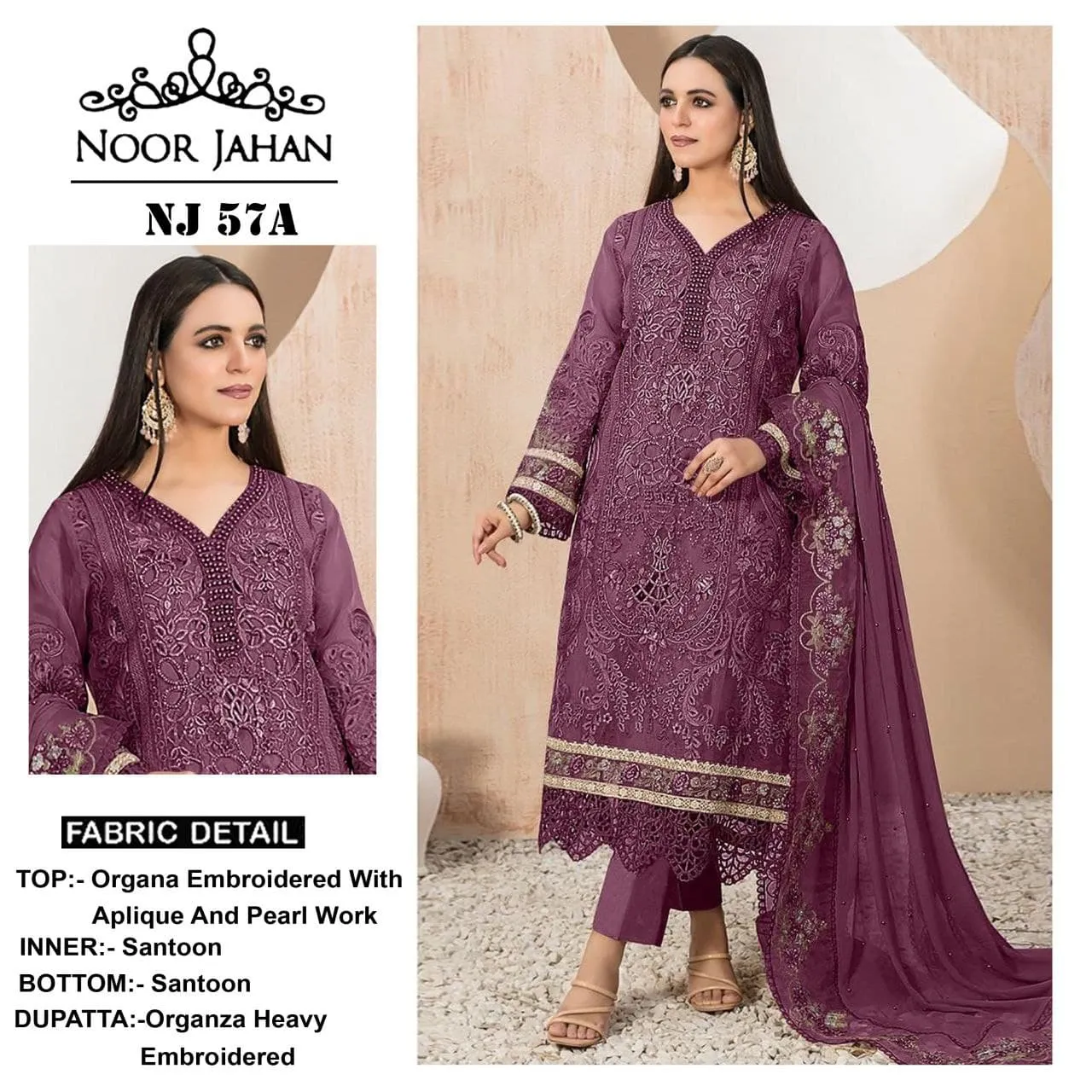 Heavy Embroidery Pakistani Suit For Girls