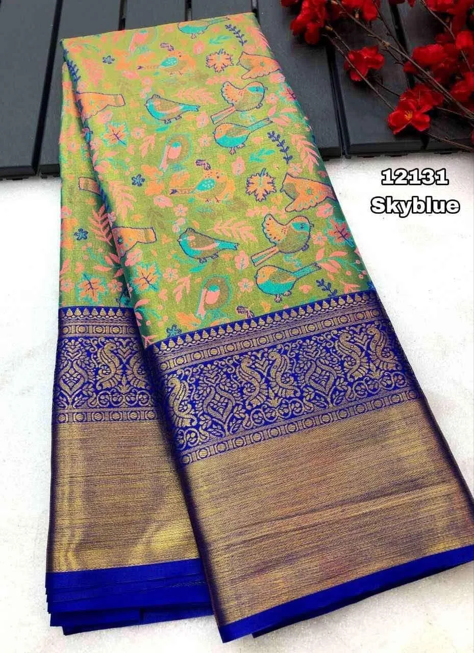 Kanjivaram Pattu Silk Saree For Wedding - Image 3