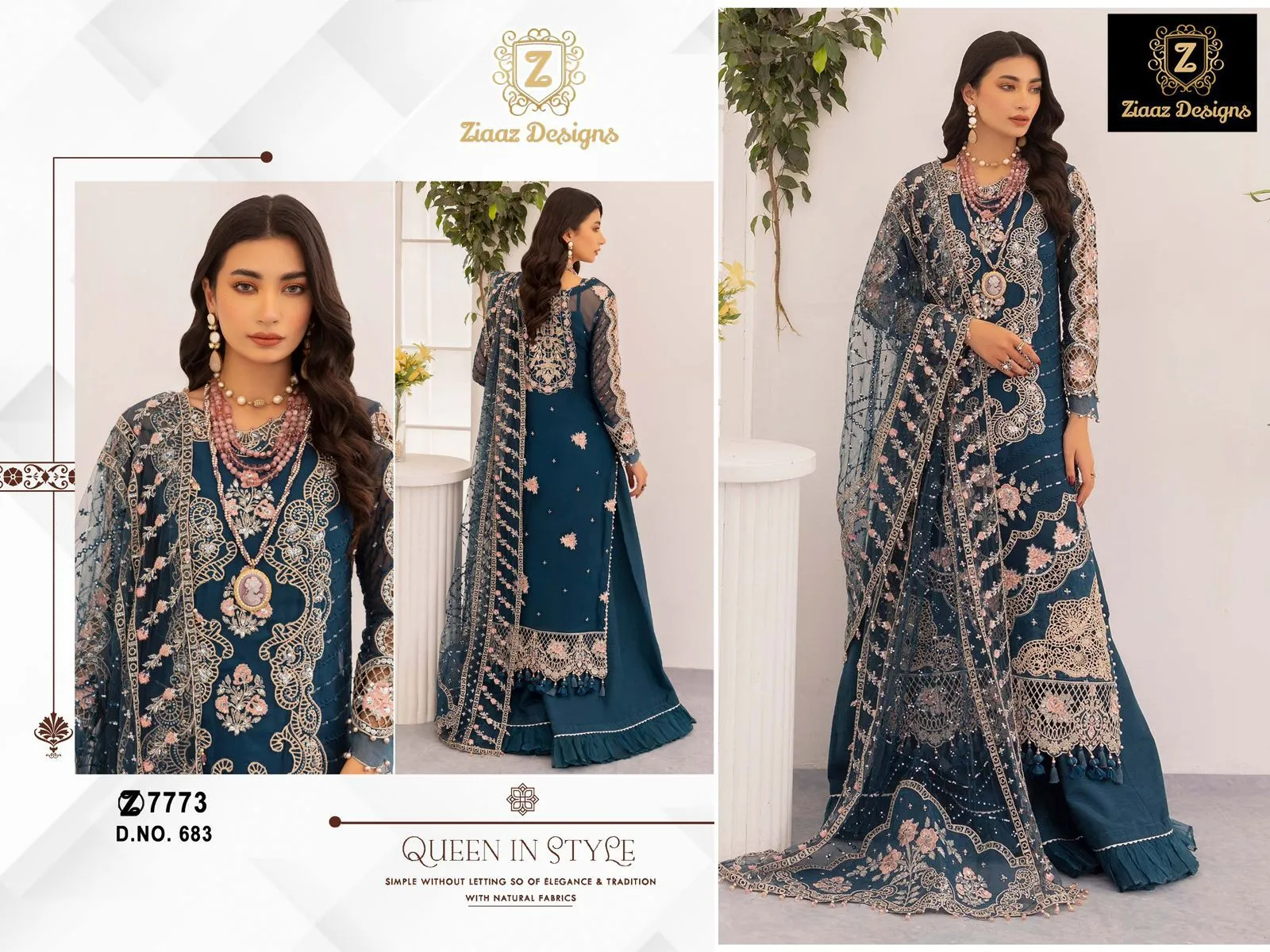 Long Pakistani Dress For Ramzan Eid - Image 3