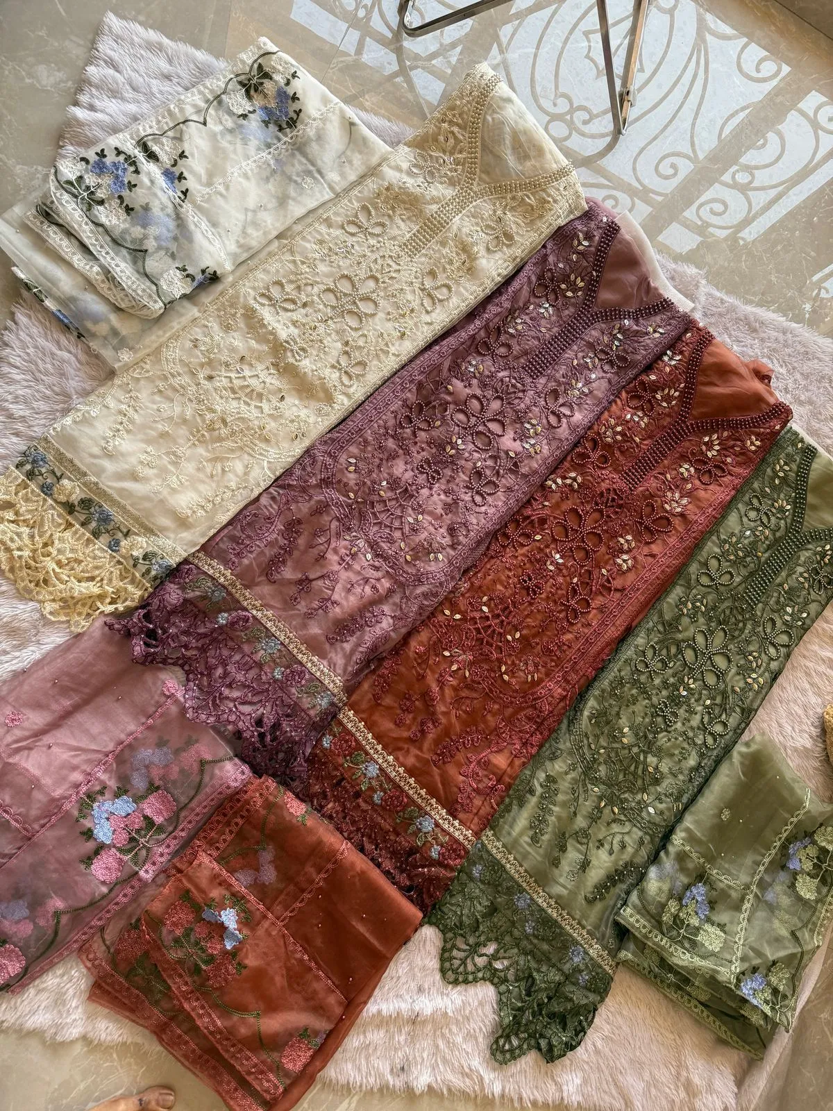 Organza Cut Work Pakistani Suit For Ramzan Eid - Image 3