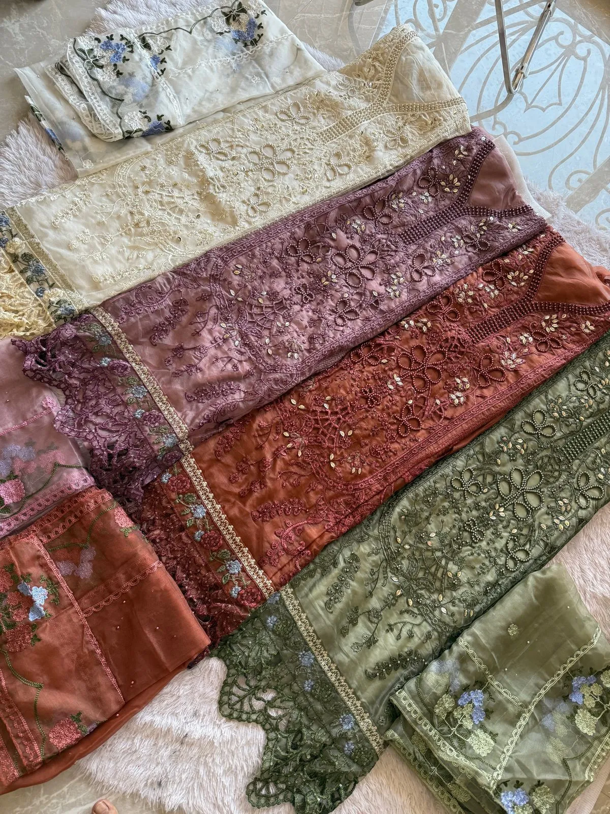 Organza Cut Work Pakistani Suit For Ramzan Eid - Image 6