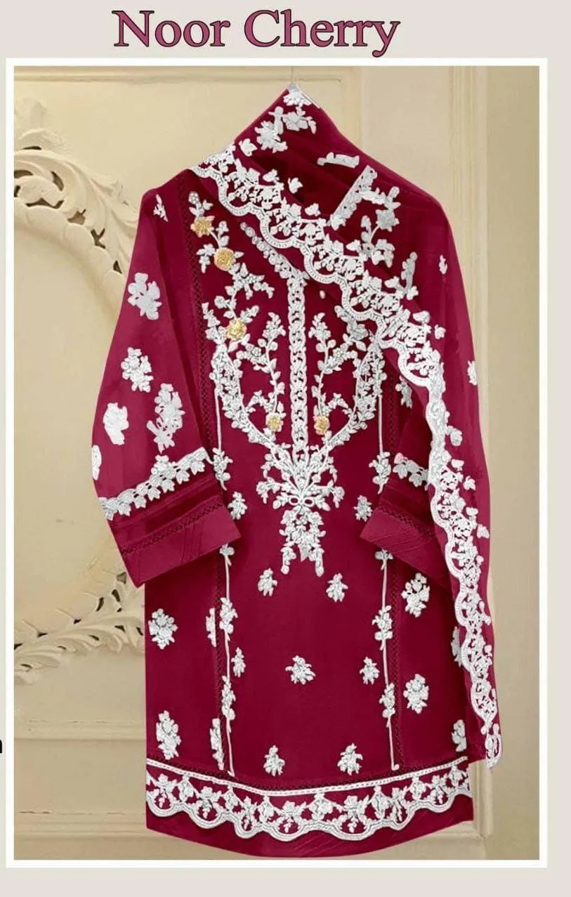 Organza Heavy Embroidery Pakistani Suit