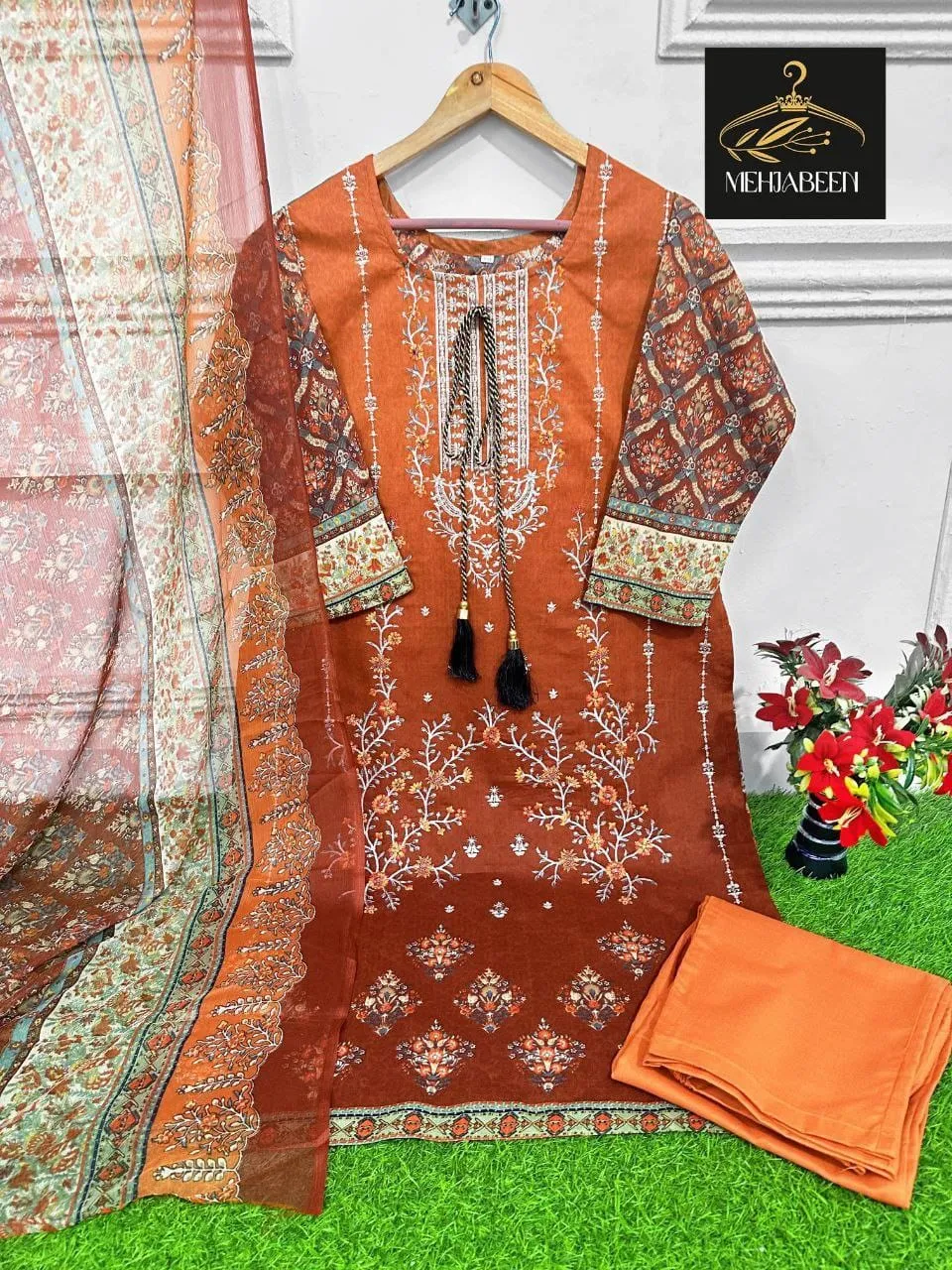 Readymade Cotton Pakistani Salwar Suit For Ramzan Eid