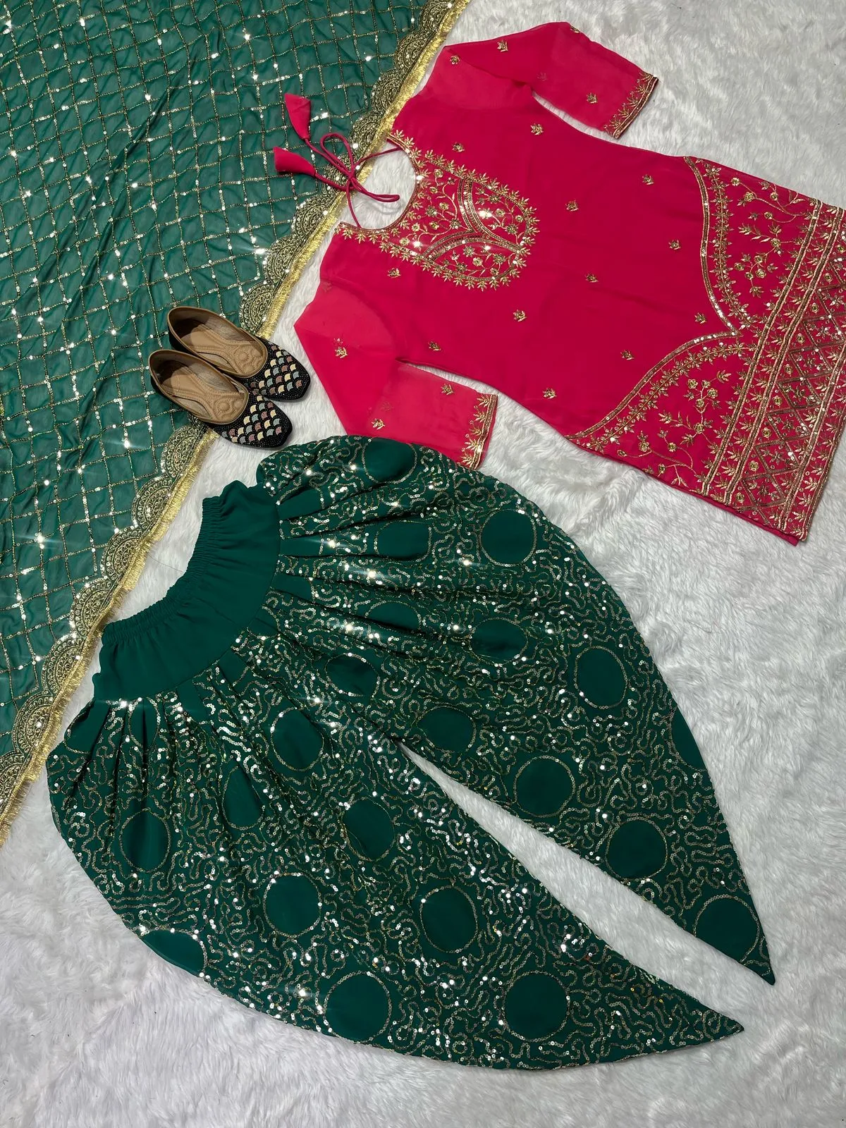 Readymade Patiala Dhoti Salwar Suit For Wedding - Image 6