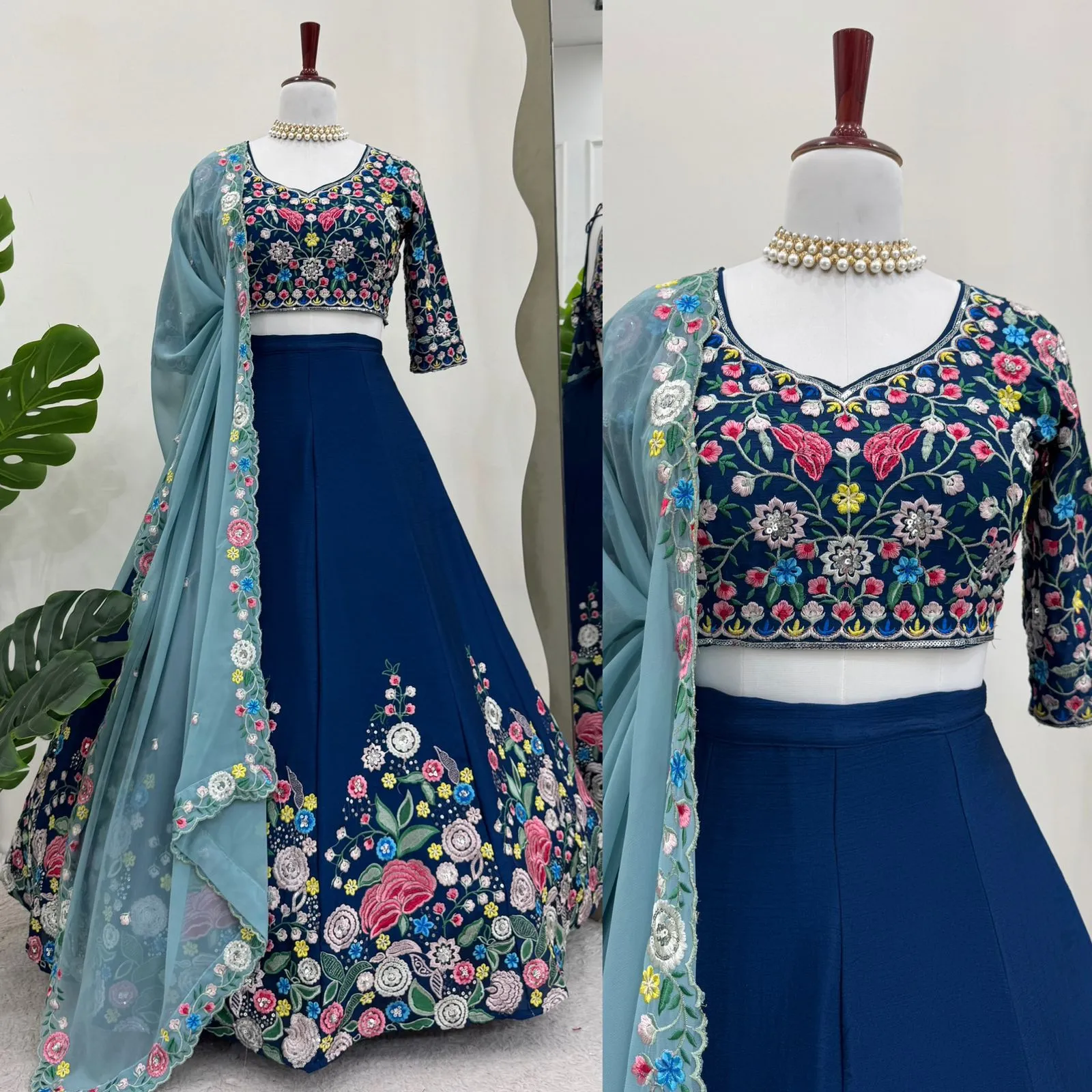 Trending Floral Embroidery Lehenga Choli