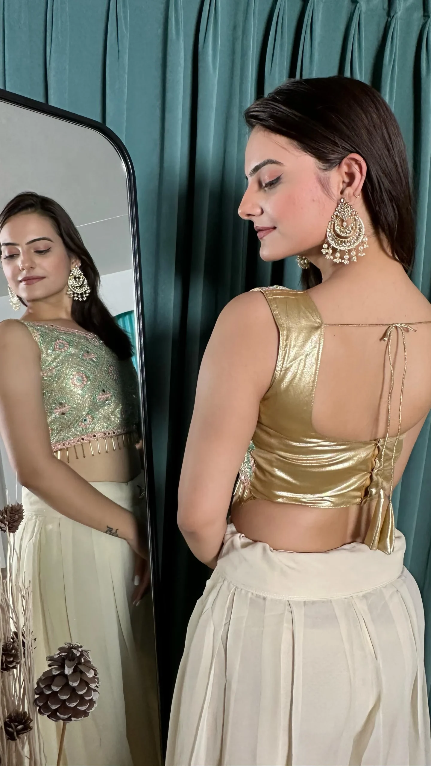 Trending Party Wear Indo Western Plazzo - Image 2