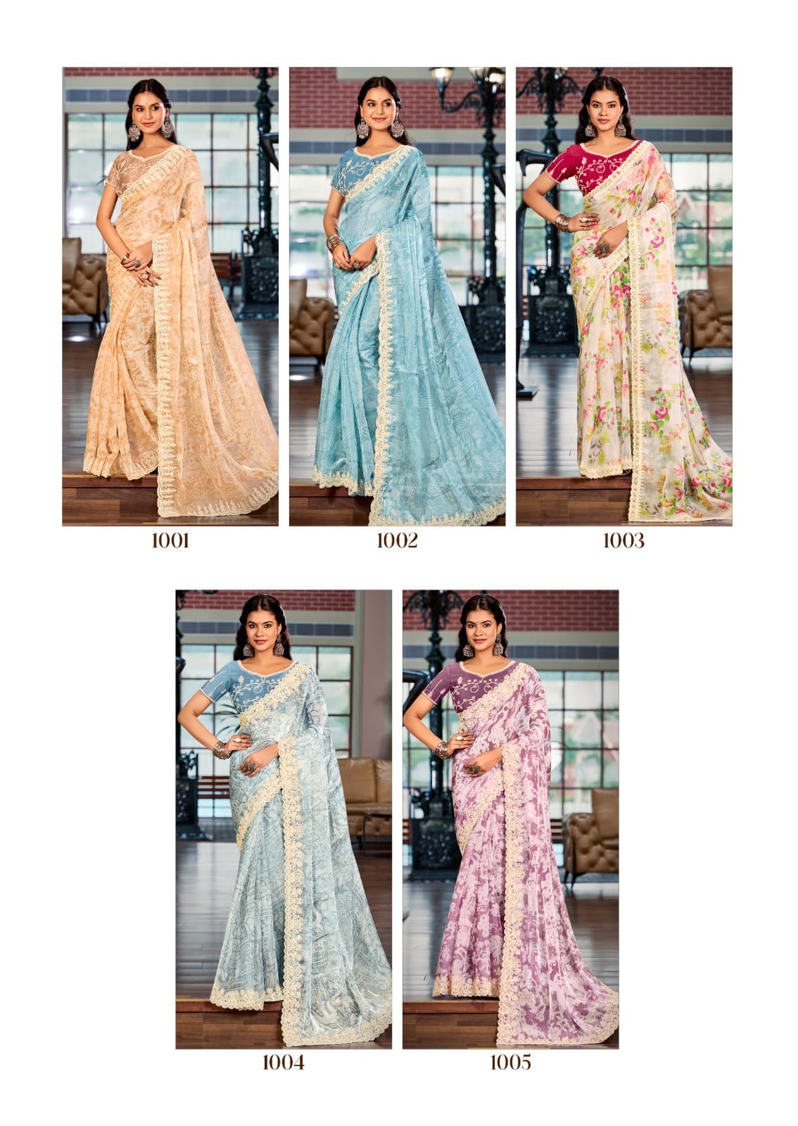 Designer Cut Work Saree With Embroidery Blouse For Wedding - Image 3