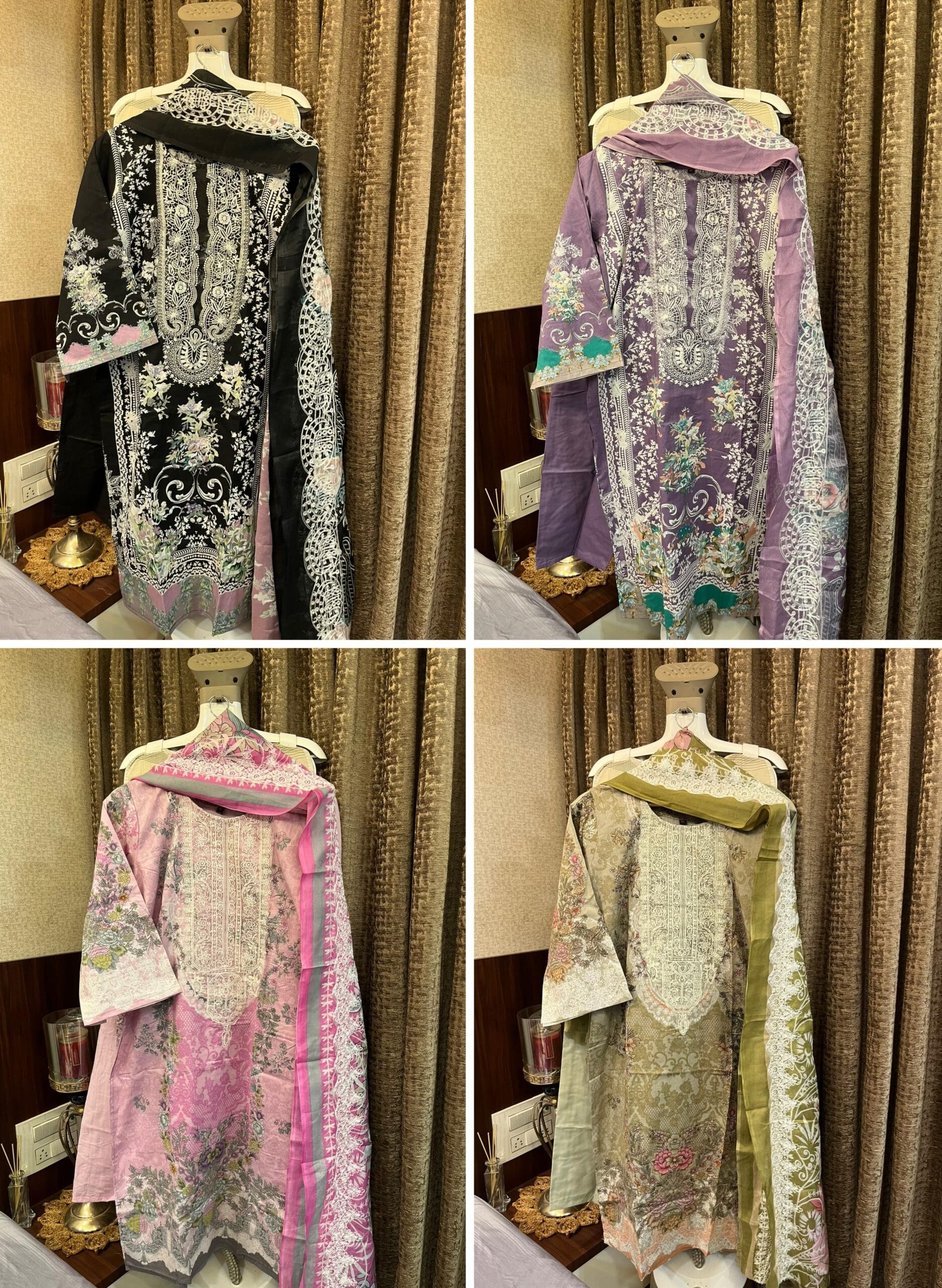 Heavy Embroidery Cotton Pakistani Salwar Suit - Image 3