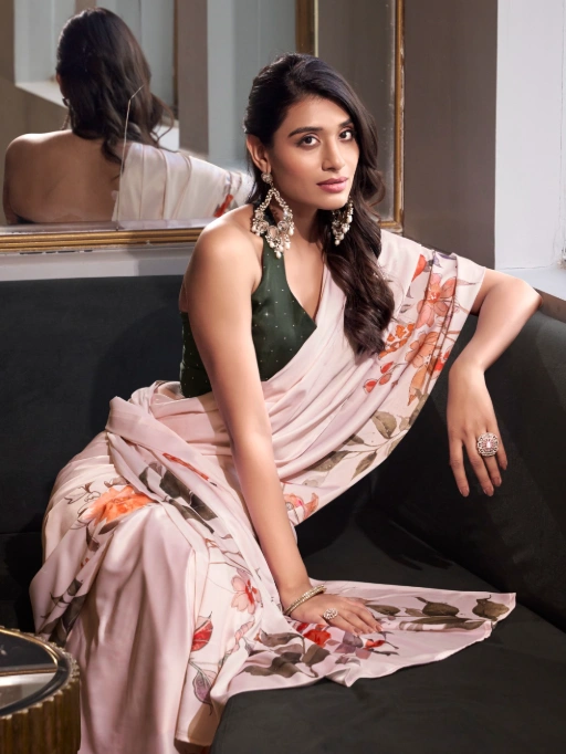 Designer Digital printed Party Wear Saree