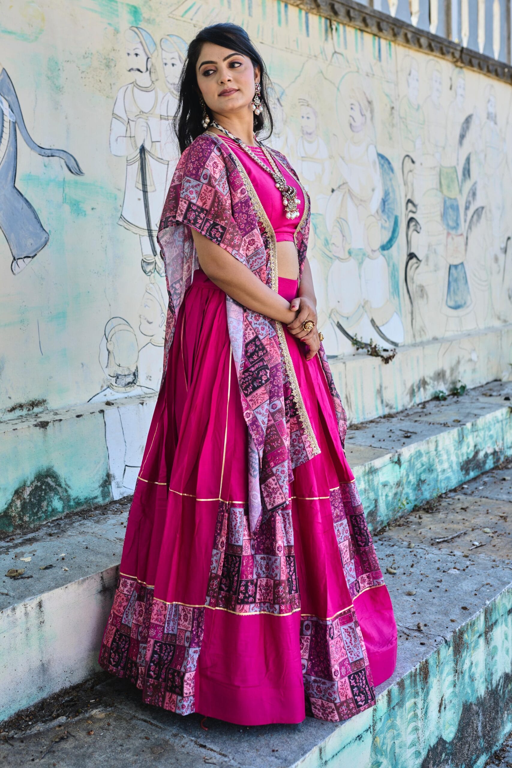 Designer Lehenga with Shrug for Wedding and Party - Image 3