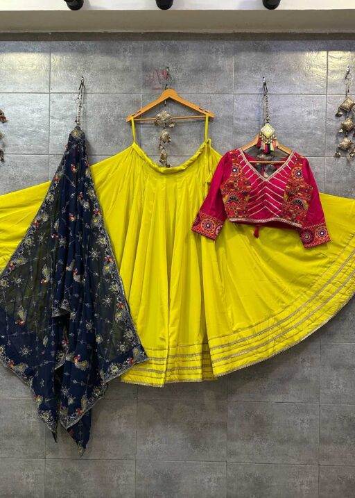 Yellow Navratri Chaniya Choli