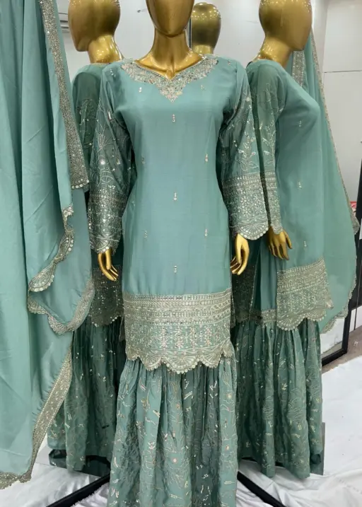 Designer Pakistani Sharara Salwar Suit