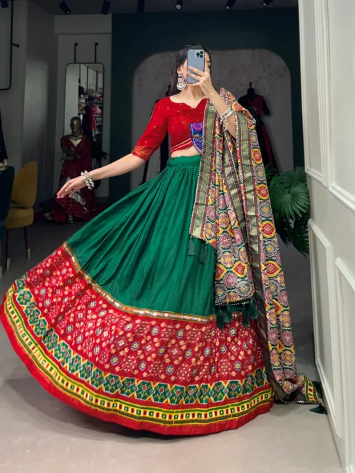 Patola Printed Chaniya Choli Design - Image 4