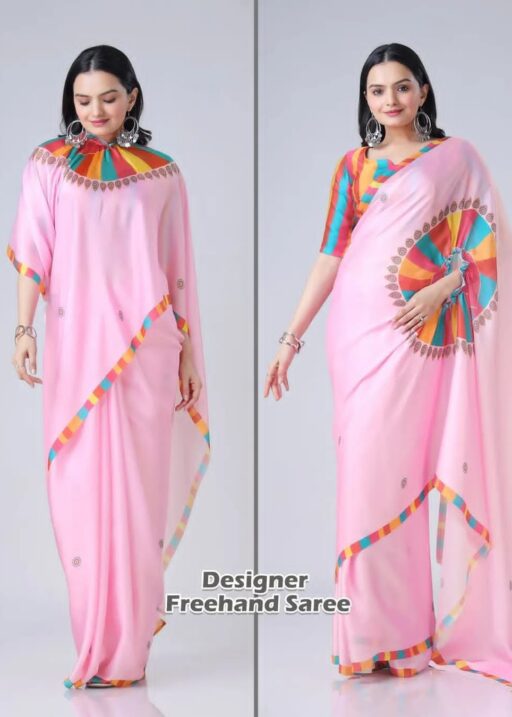 Hand Free Saree