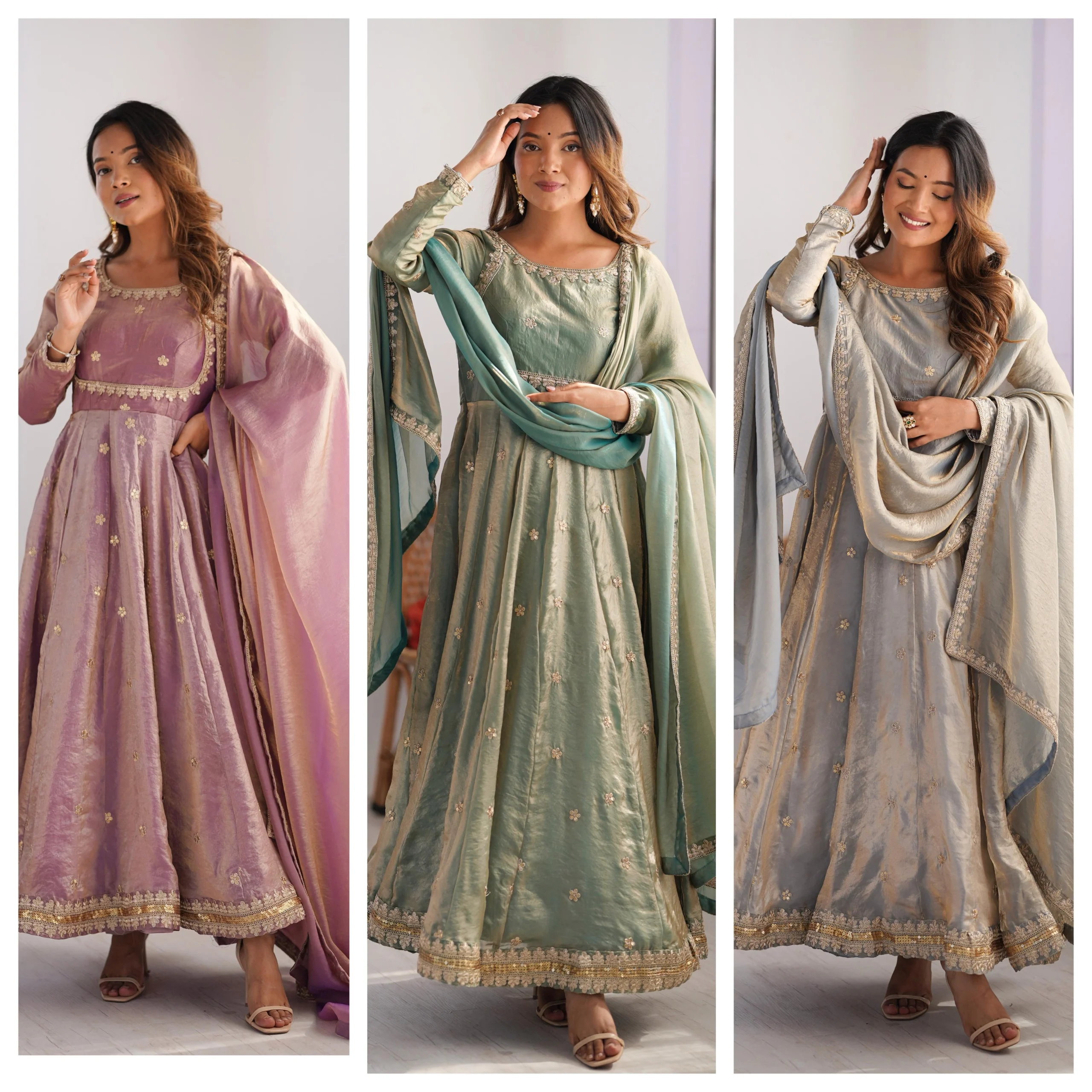 Wedding Wear Silk Gown For Women