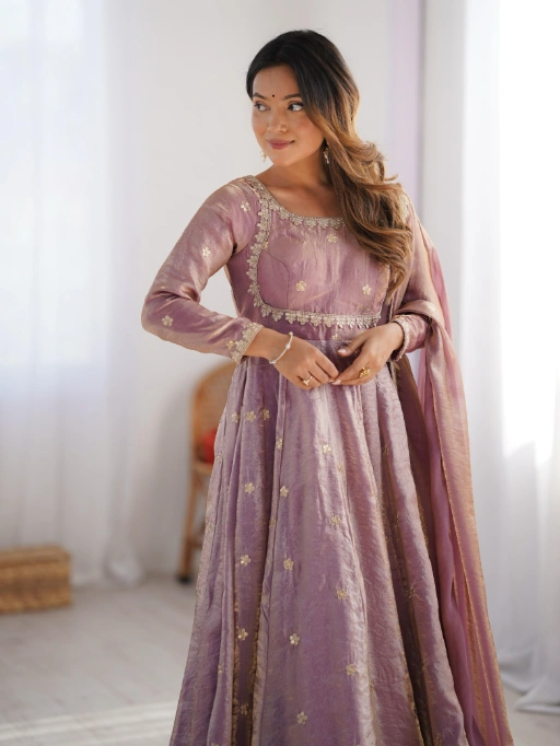Wedding Wear Silk Gown For Women